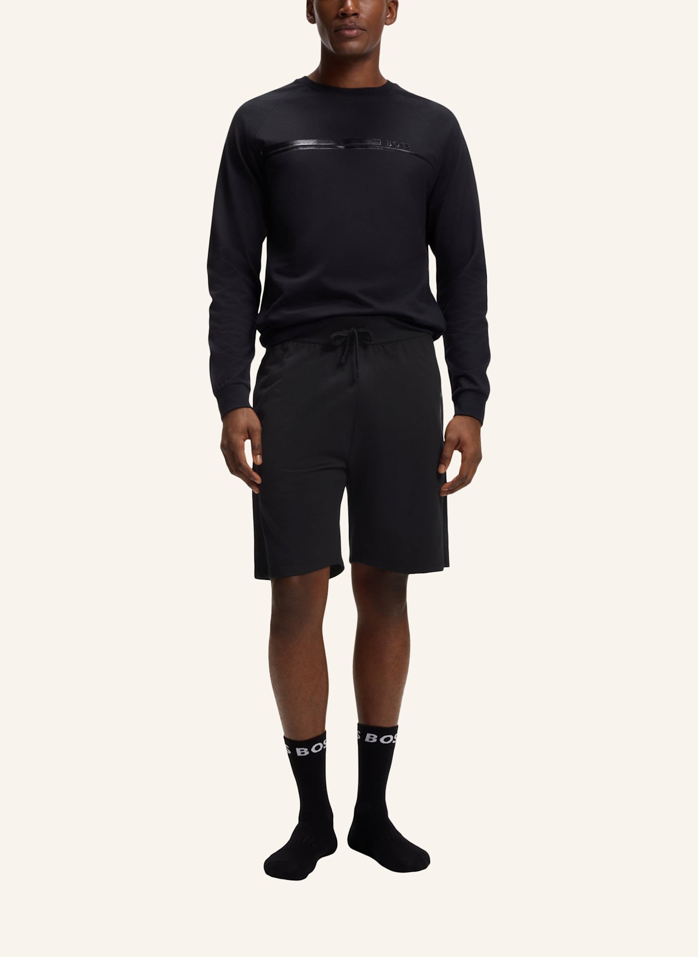 BOSS Loungewear Unterteil AUTHENTIC SHORTS: SCHWARZ