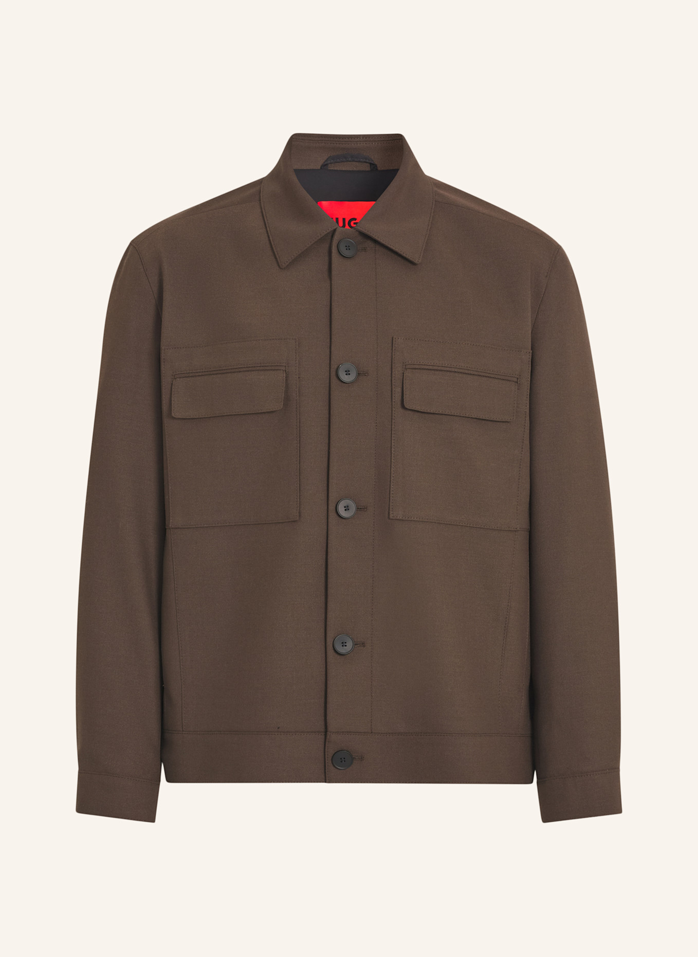 HUGO Sakko JULIANO243F1 Slim Fit: BRAUN
