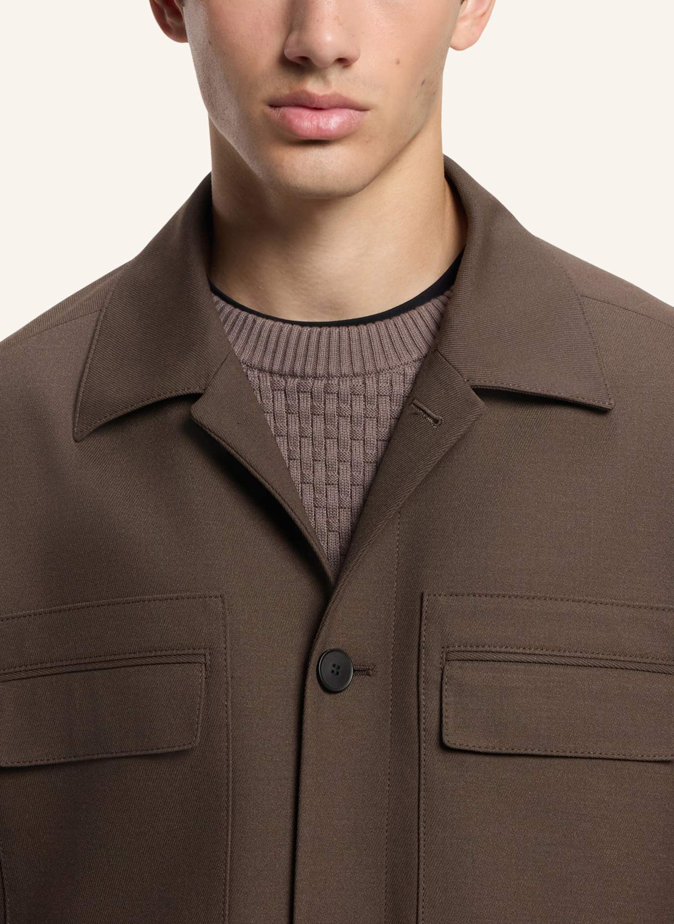 HUGO Sakko JULIANO243F1 Slim Fit: BRAUN