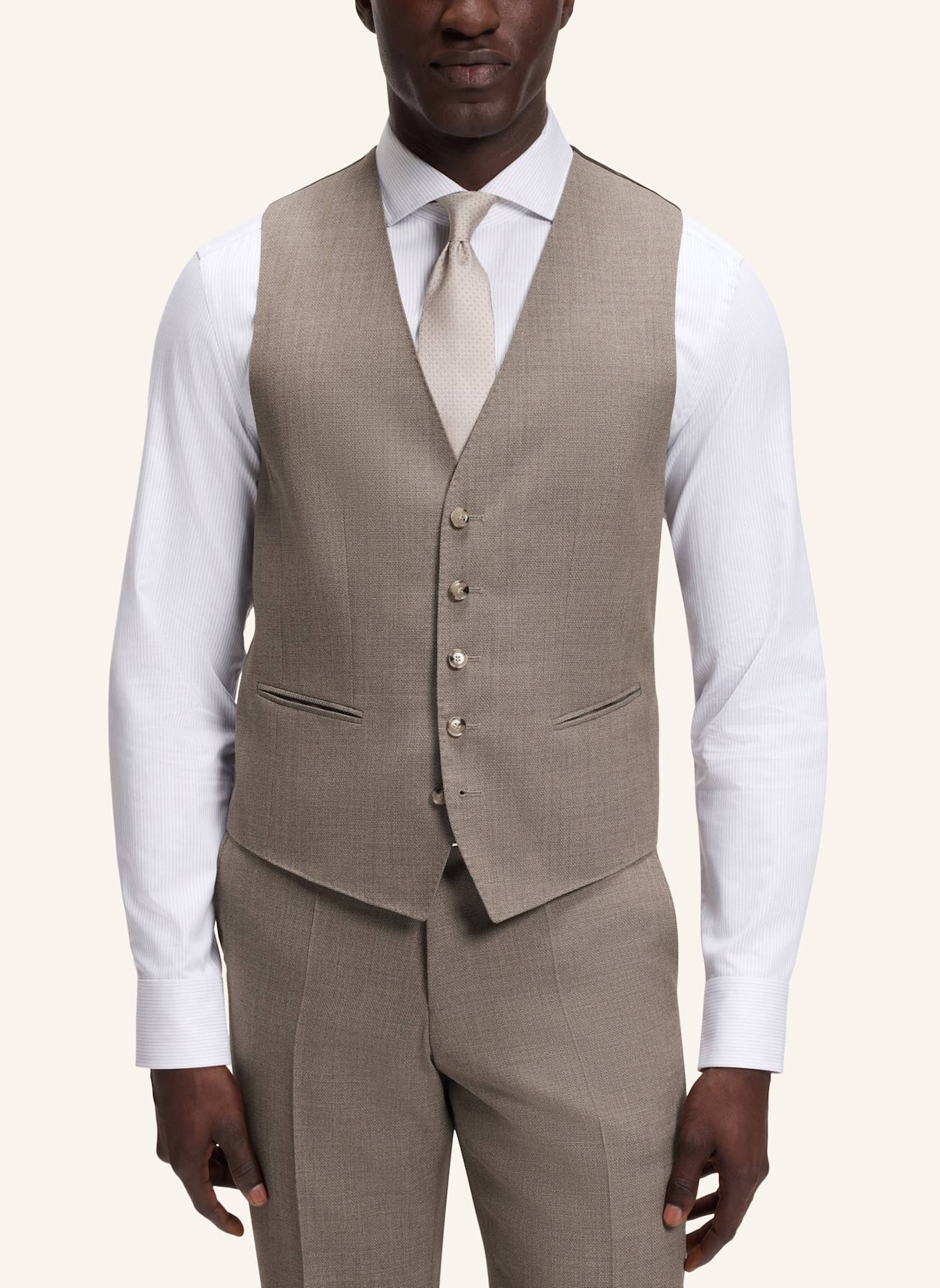 BOSS Anzug H-JECKSON-3PCS-263 Regular Fit: BRAUN