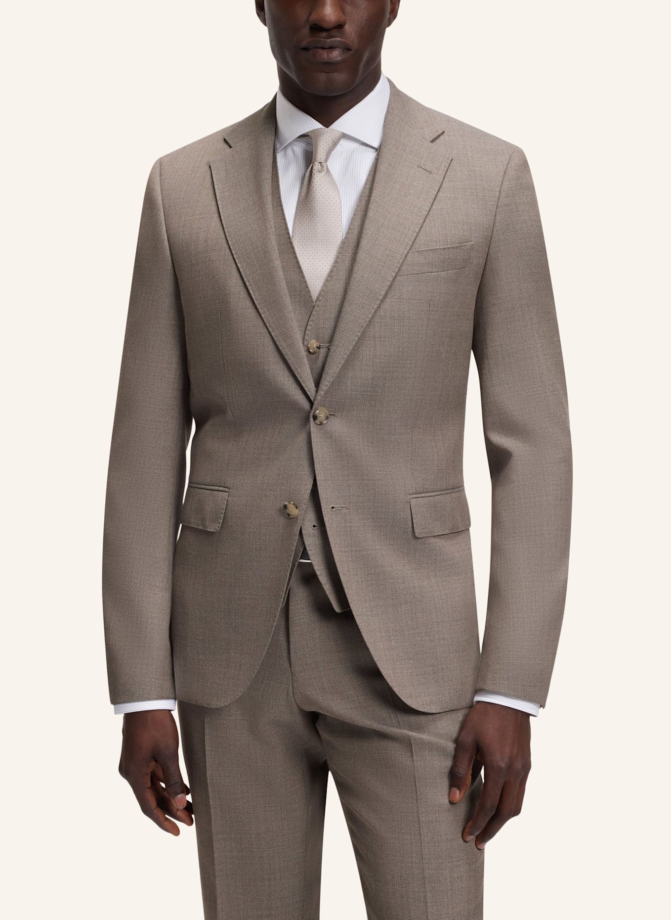 BOSS Anzug H-JECKSON-3PCS-263 Regular Fit: BRAUN