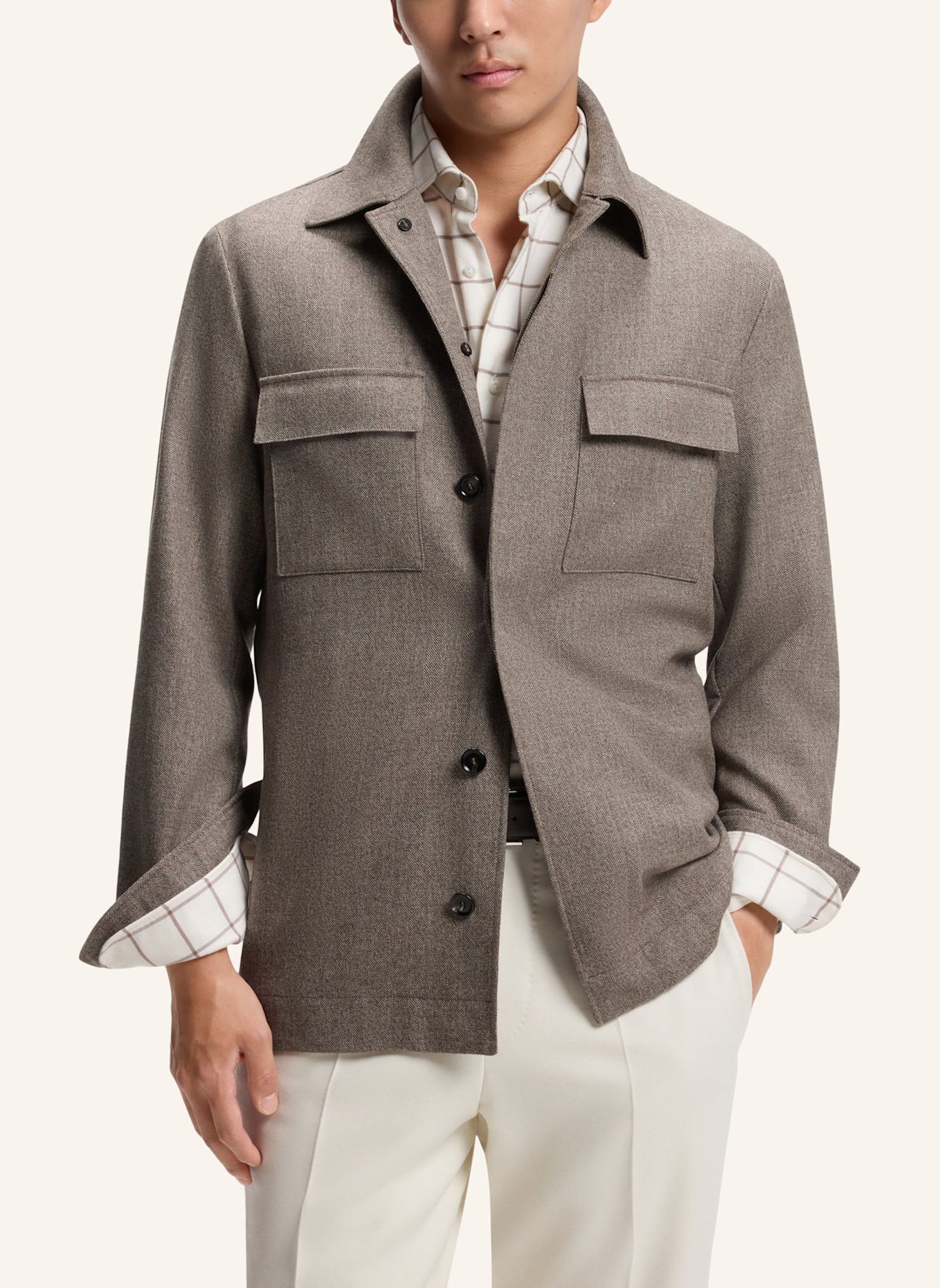 BOSS Sakko L-CORVIN-2FP-263 Relaxed Fit: GRÜN