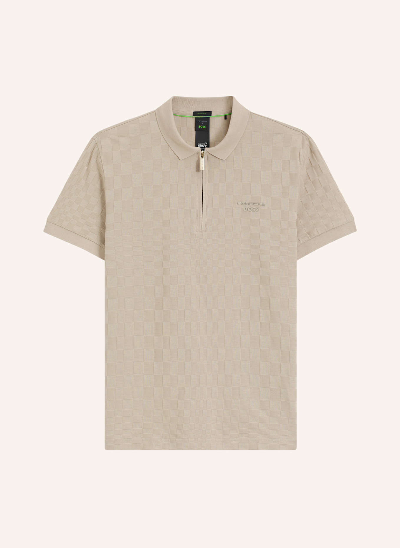 BOSS Polo PL_PS ICONS70 JACQ Regular Fit: BEIGE