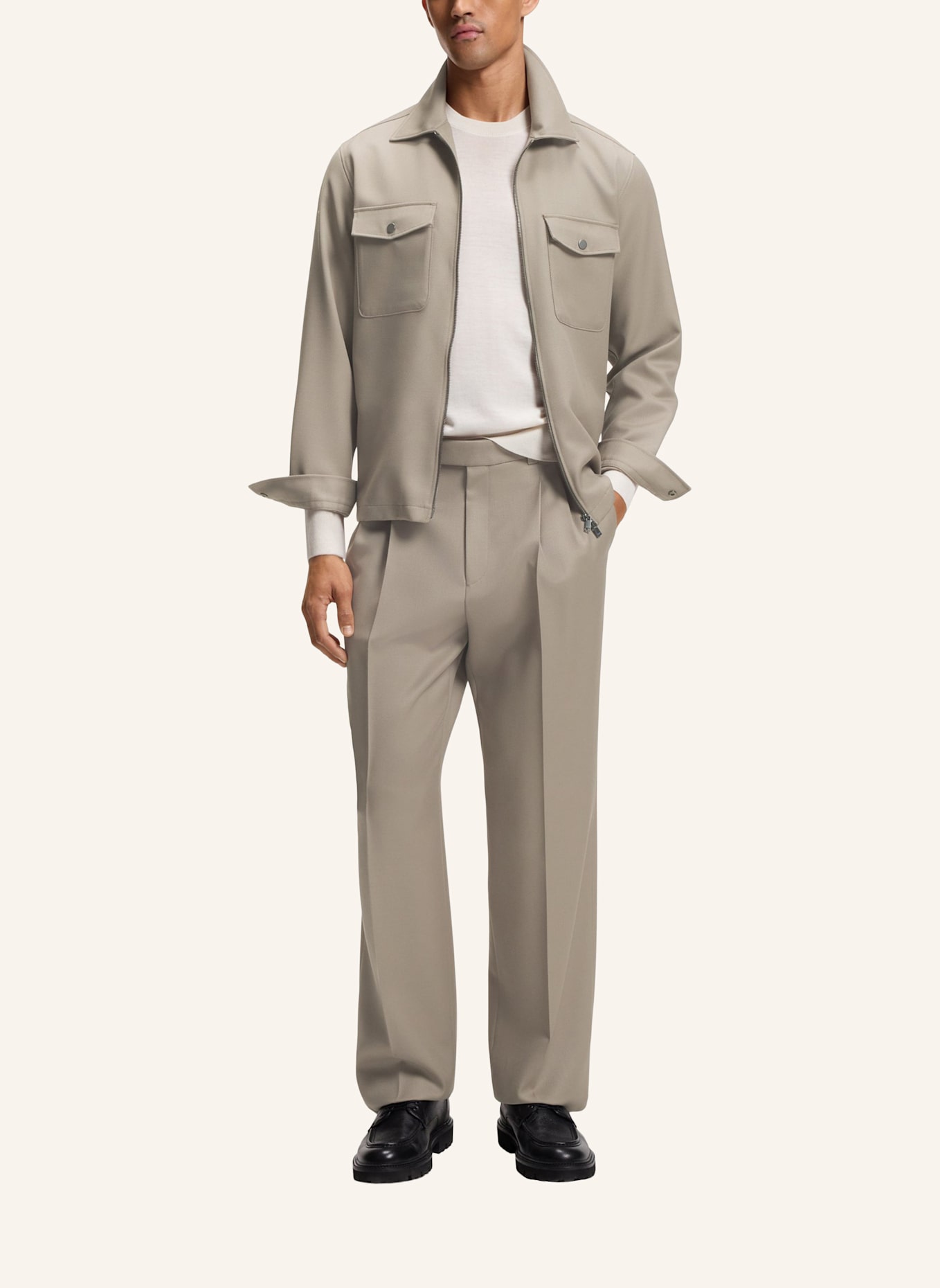 BOSS Sakko C-CARPER-OS-ZIPP-264 Relaxed Fit: BRAUN