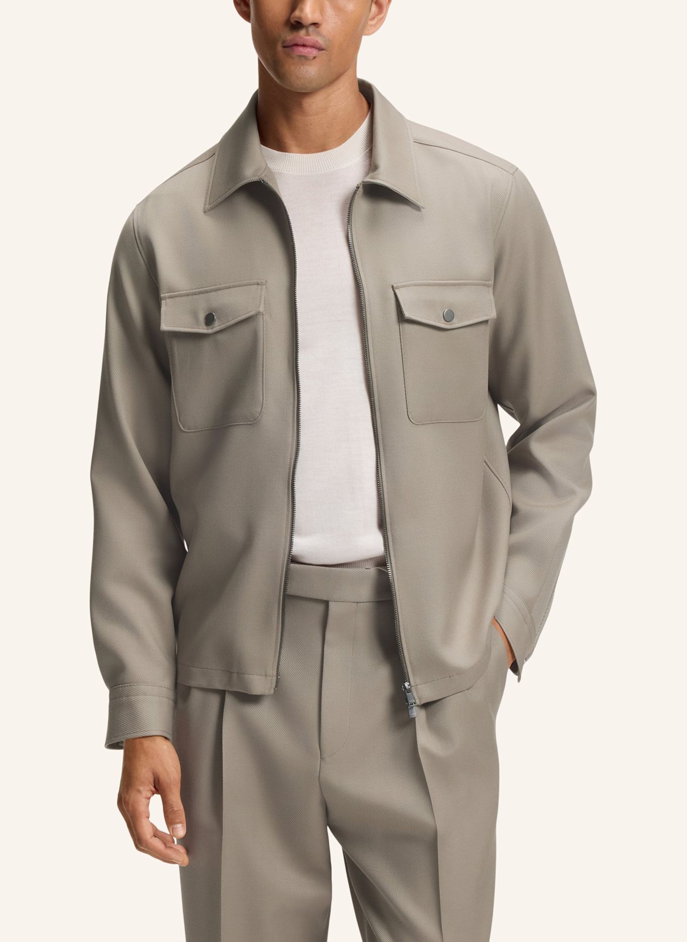 BOSS Sakko C-CARPER-OS-ZIPP-264 Relaxed Fit: BRAUN