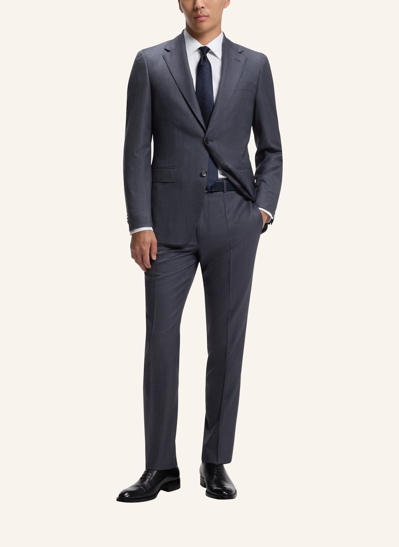 BOSS Anzug L-JARROD-2PCS-241 Regular Fit: DUNKELBLAU