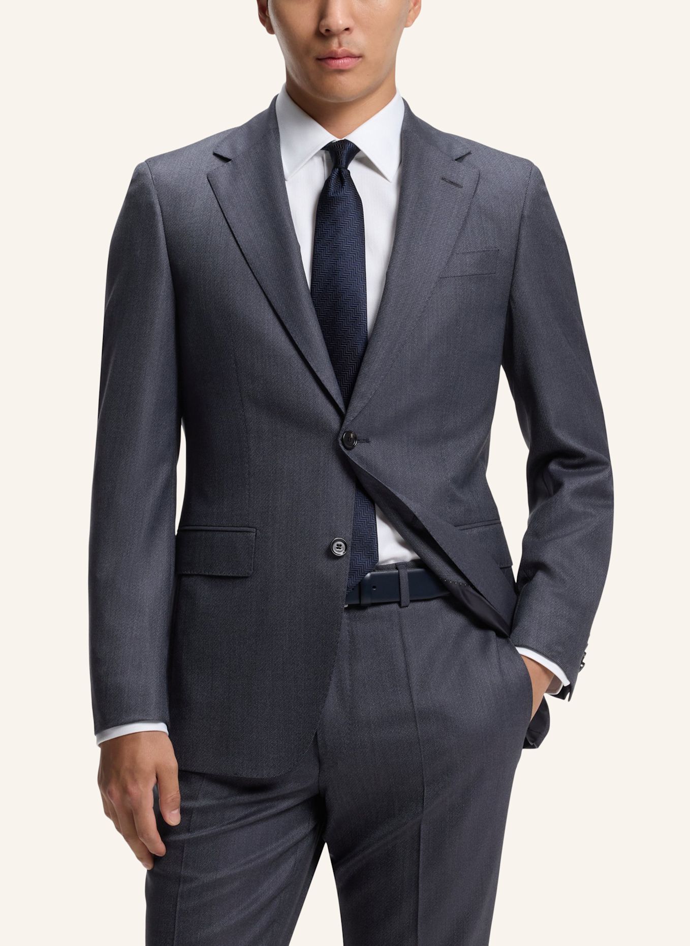 BOSS Anzug L-JARROD-2PCS-241 Regular Fit: DUNKELBLAU