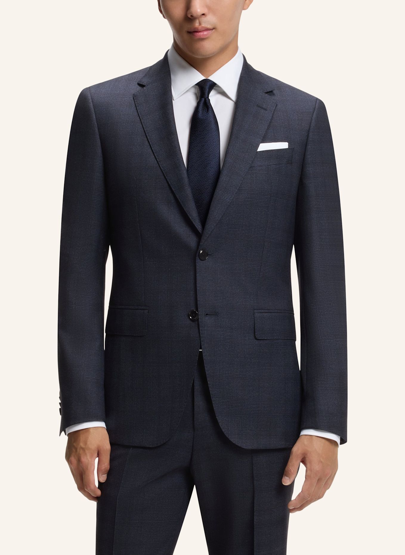 BOSS Anzug H-HUGE-2PCS-B1-263 Slim Fit: DUNKELBLAU