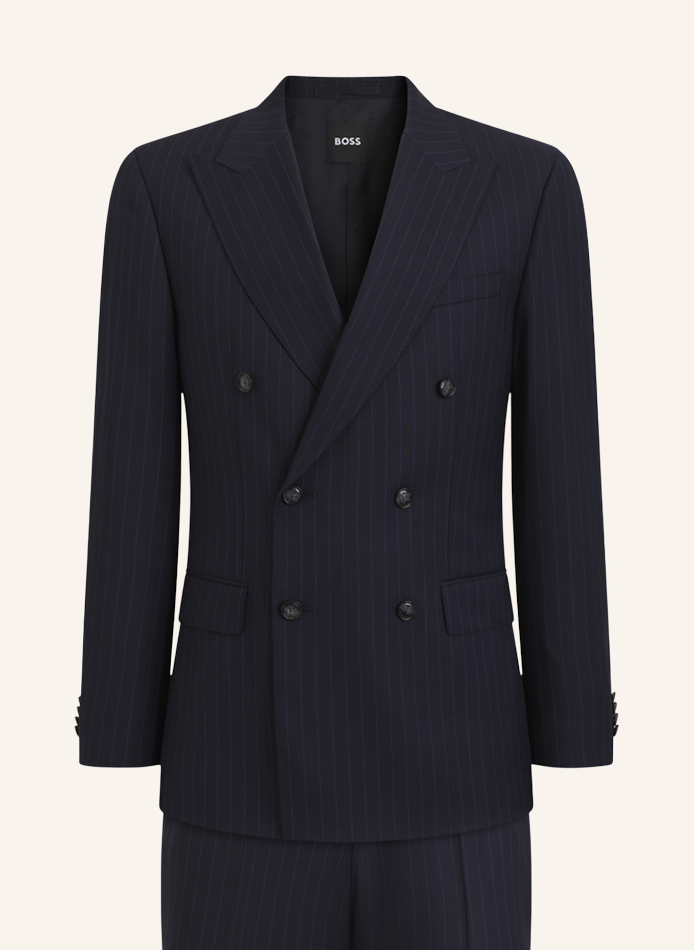 BOSS Anzug H-HUGE-2PCS-DB-264 Slim Fit: DUNKELBLAU
