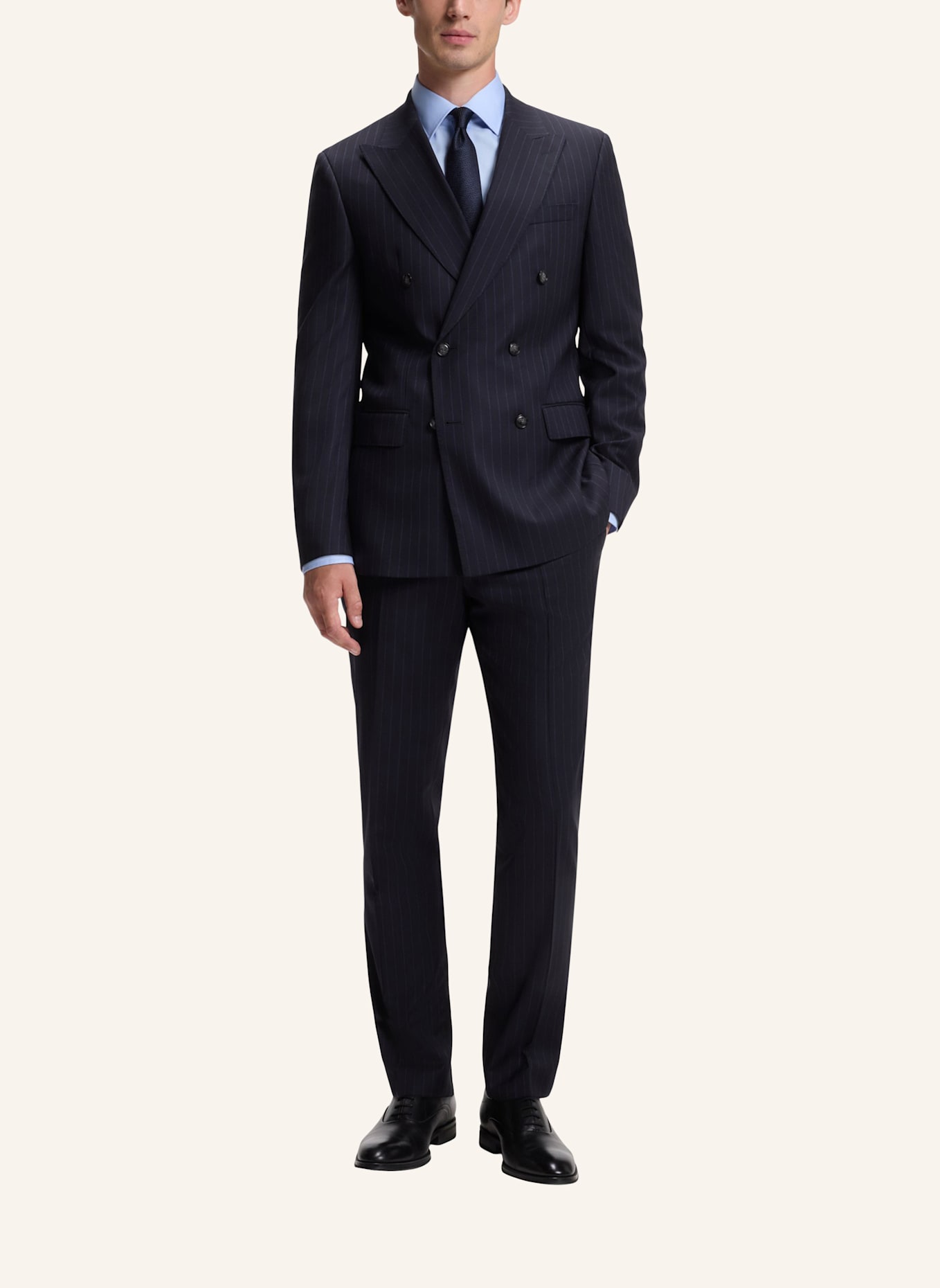BOSS Anzug H-HUGE-2PCS-DB-264 Slim Fit: DUNKELBLAU