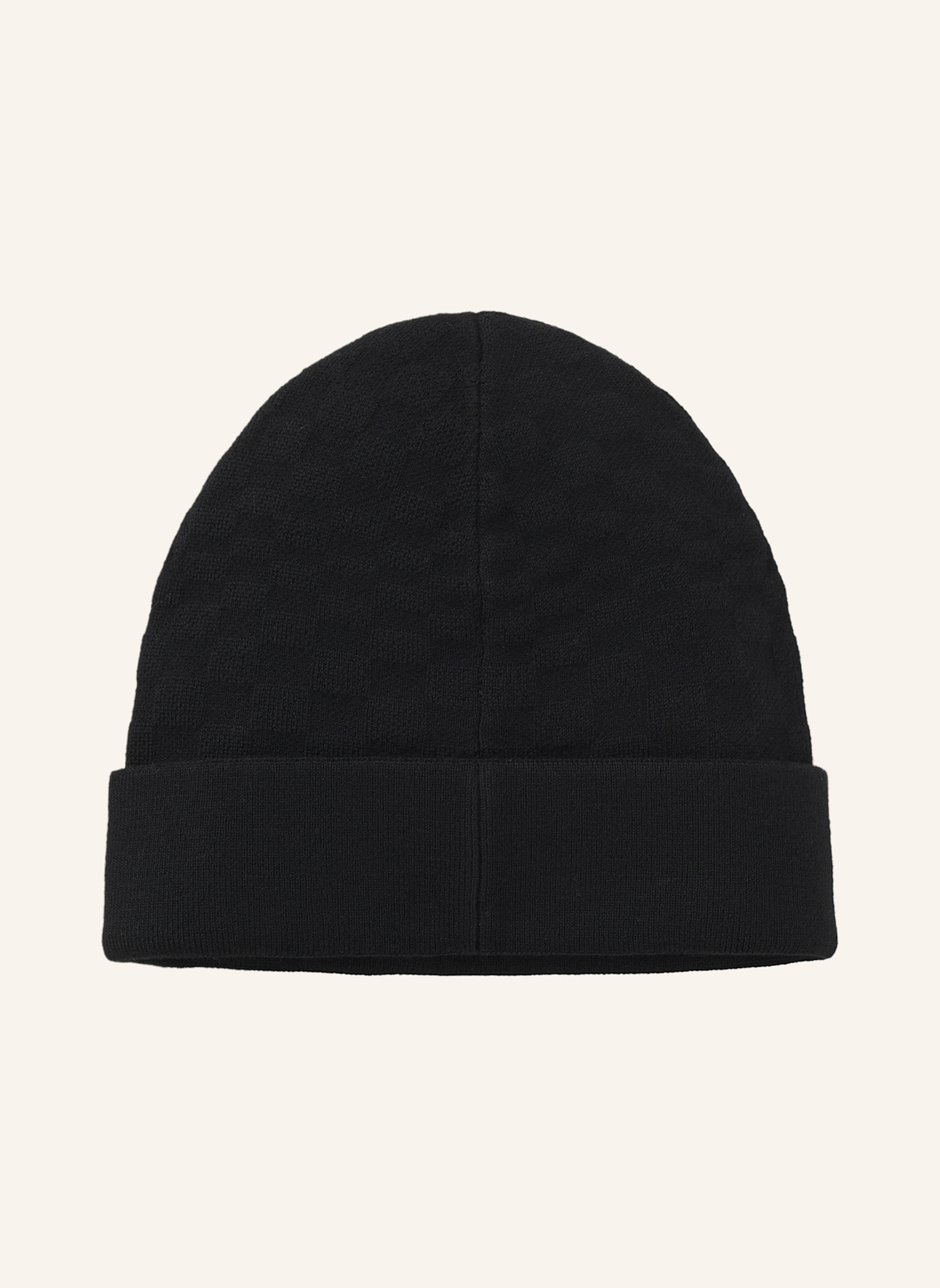 BOSS Strickm�Tze PASHA BEANIE JACQ PS: SCHWARZ