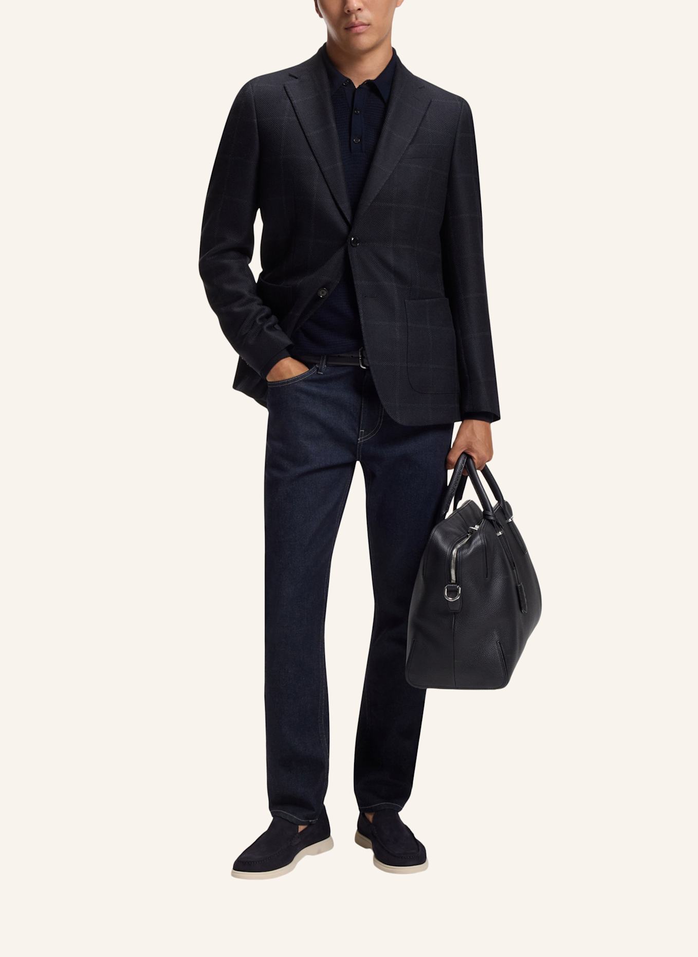 BOSS Sakko H-HUTSON-2PP-263 Slim Fit: DUNKELBLAU