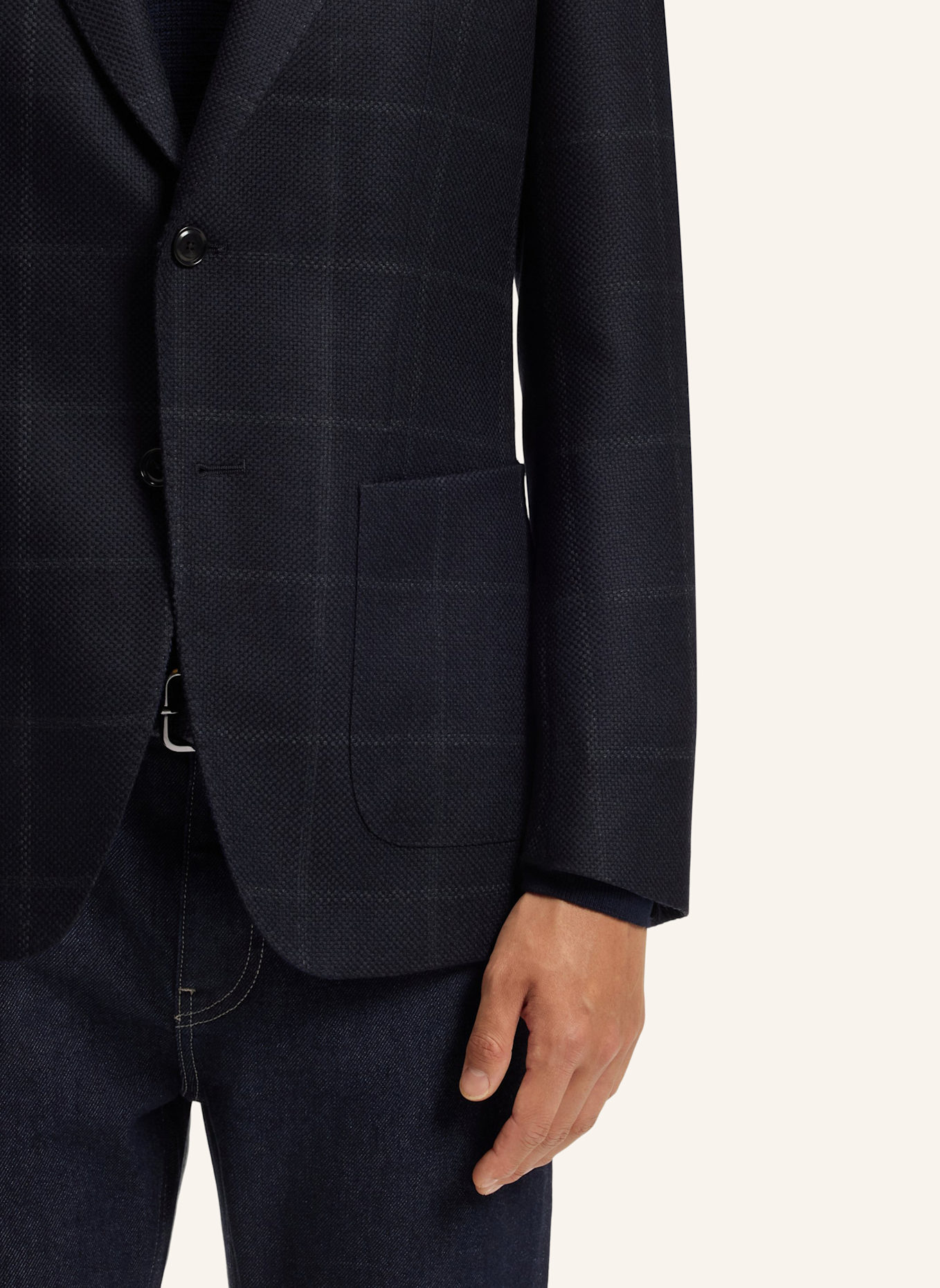 BOSS Sakko H-HUTSON-2PP-263 Slim Fit: DUNKELBLAU