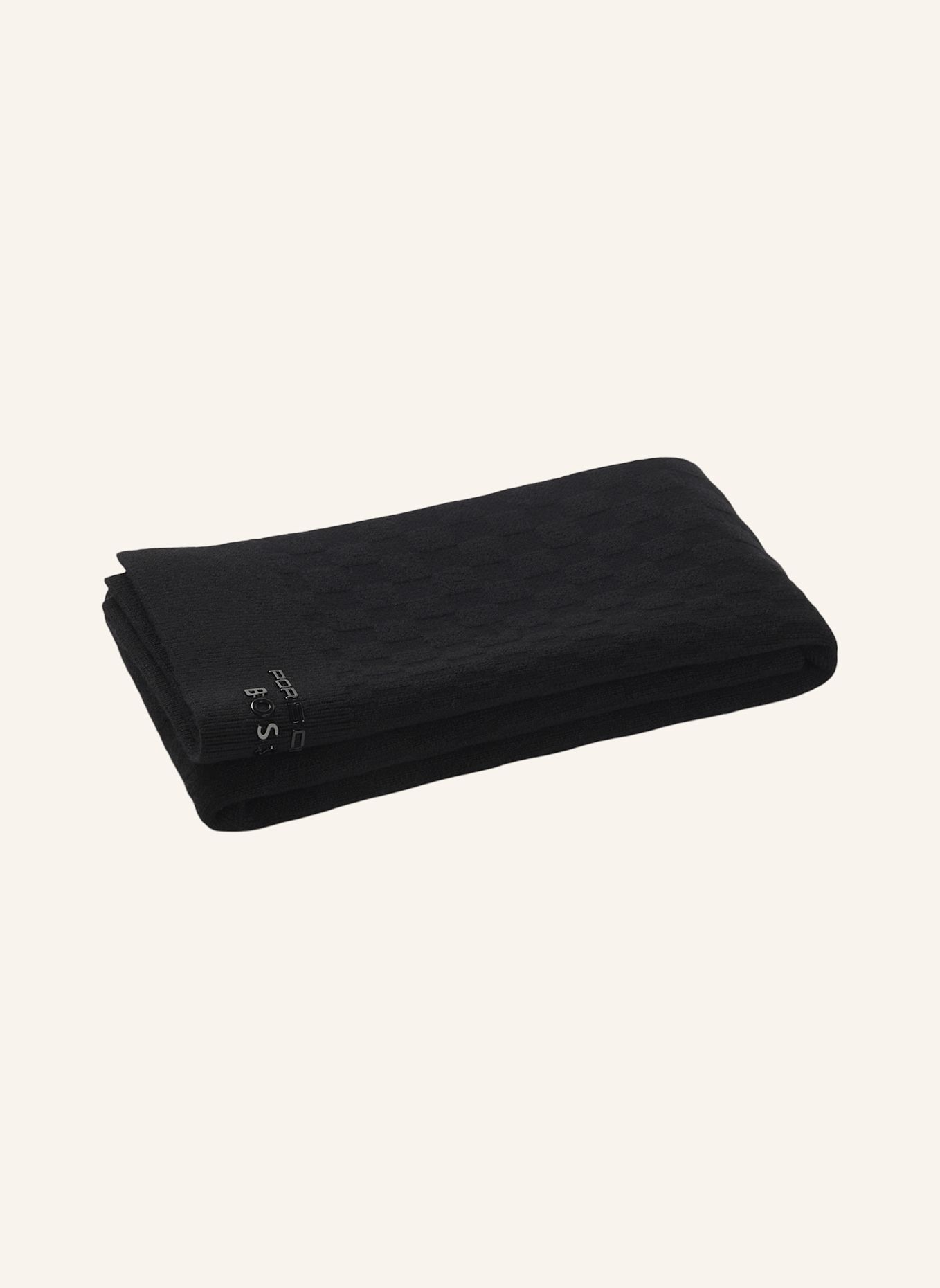 BOSS Schal PASHA SCARF JACQ PS: SCHWARZ