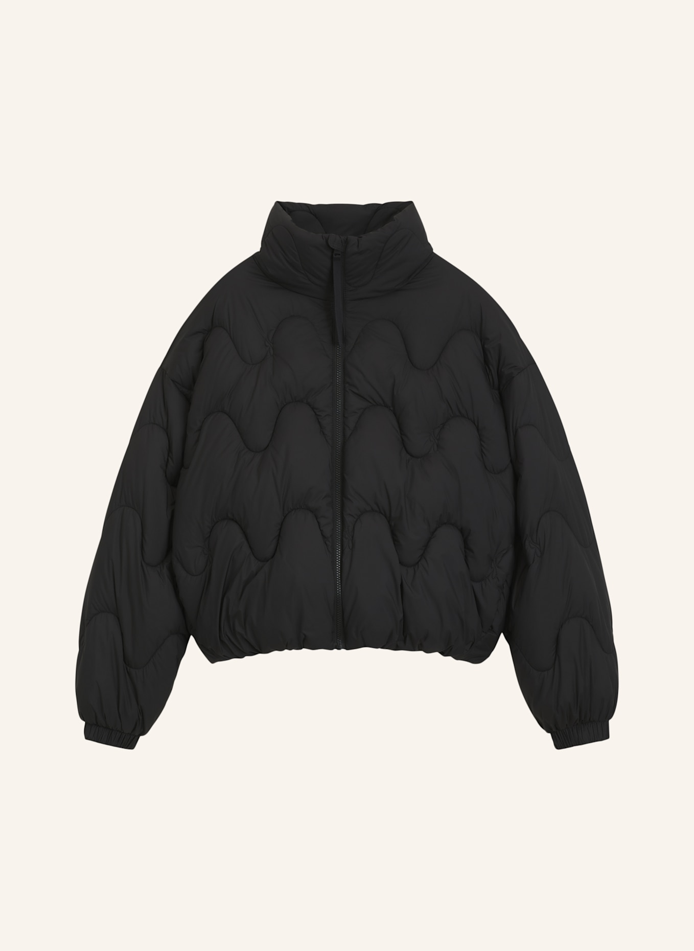 HUGO Jacke FALBALA-1 Relaxed Fit: SCHWARZ