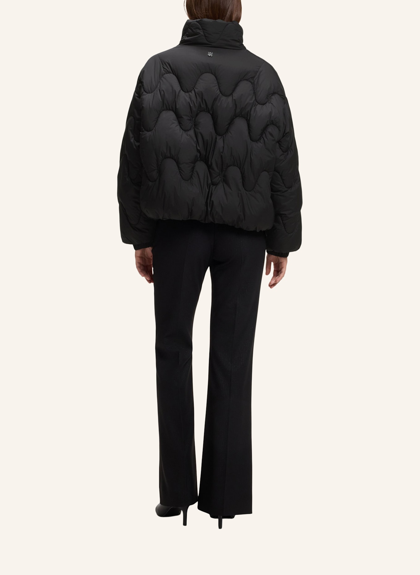 HUGO Jacke FALBALA-1 Relaxed Fit: SCHWARZ