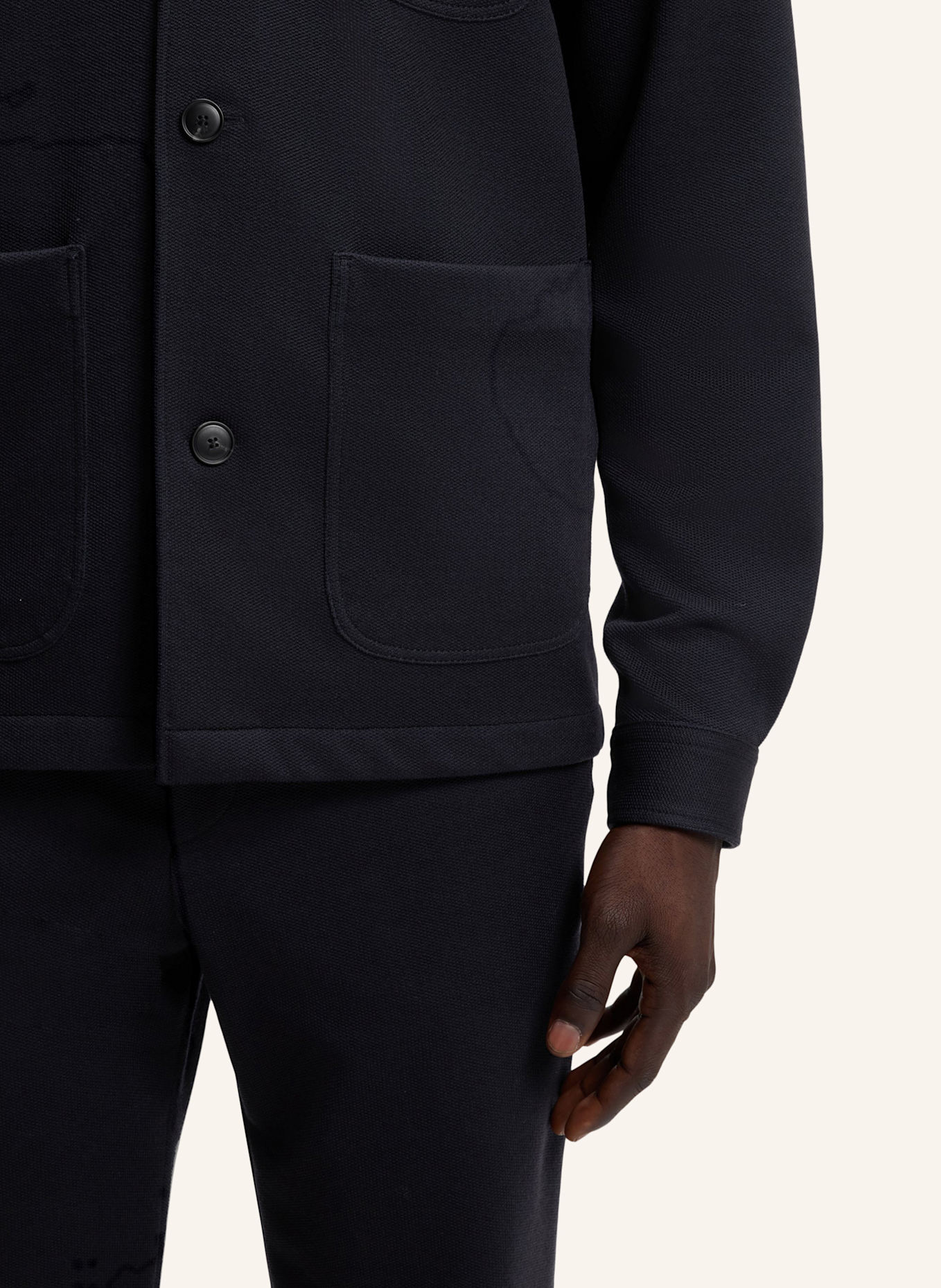BOSS Sakko P-CARPER-OS-J-WG264 Regular Fit: DUNKELBLAU