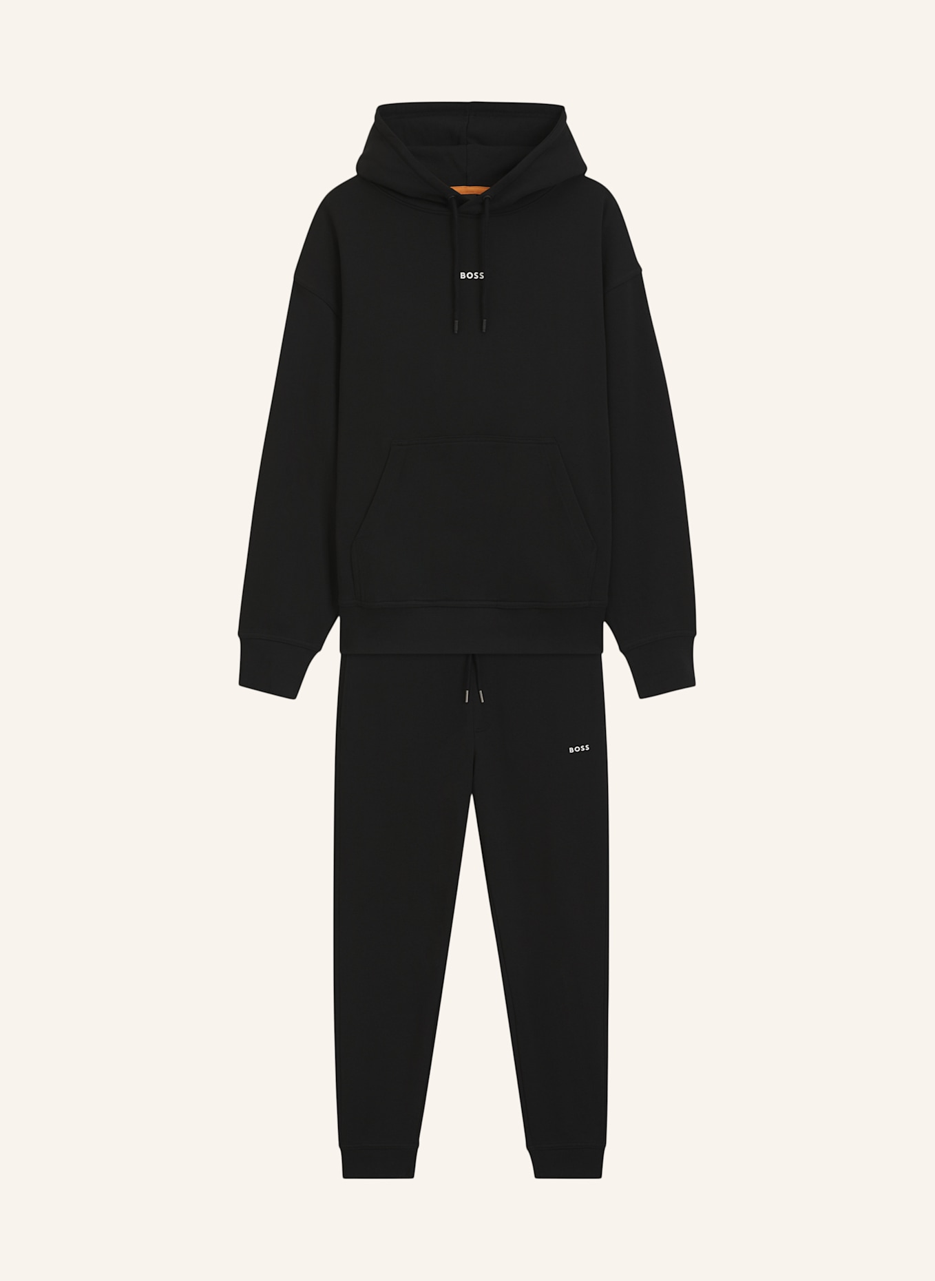 BOSS TRACKSUITWESMALLHOOD Regular Fit: SCHWARZ