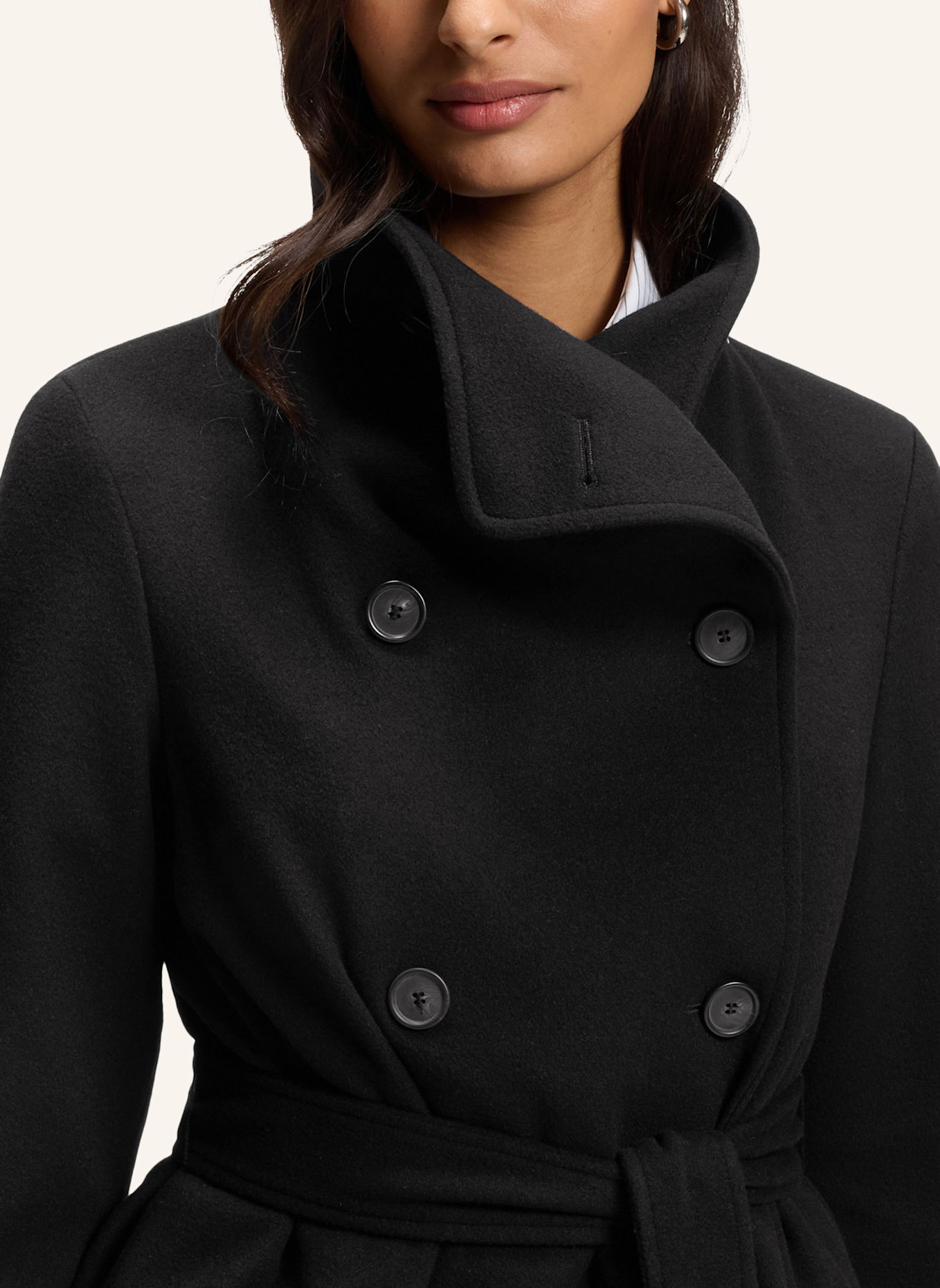 BOSS Mantel CEDANDY1_IN Regular Fit: SCHWARZ