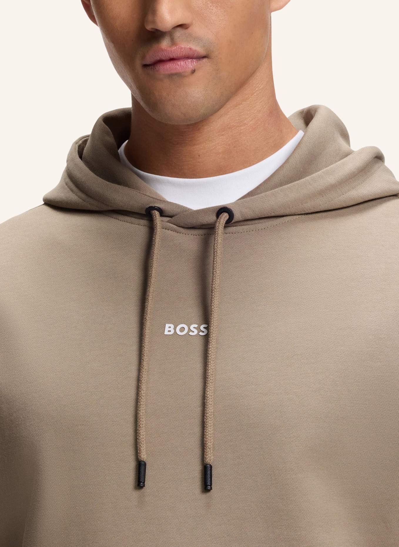 BOSS TRACKSUITWESMALLHOOD Regular Fit: BRAUN