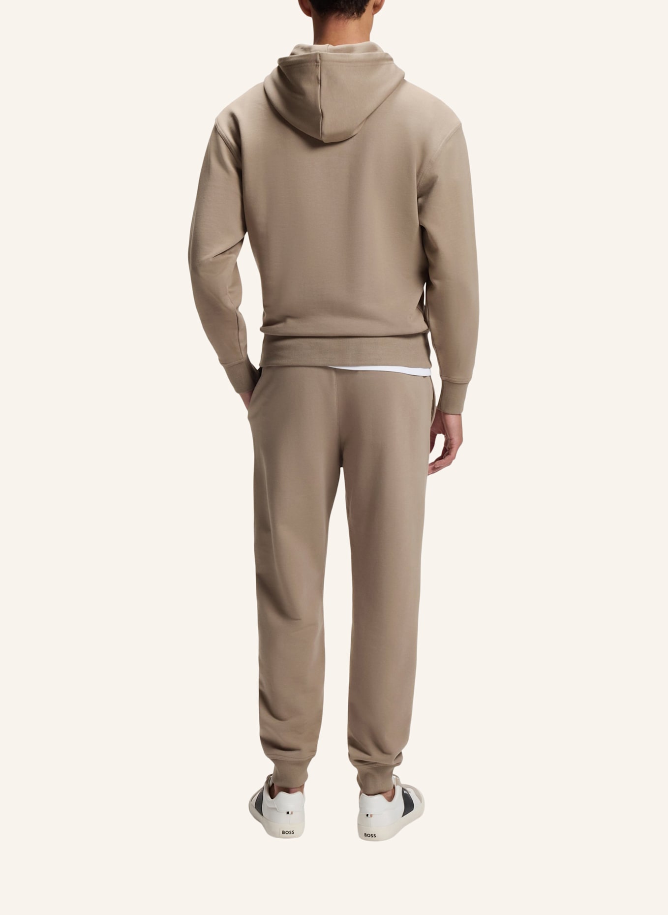 BOSS TRACKSUITWESMALLHOOD Regular Fit: BRAUN
