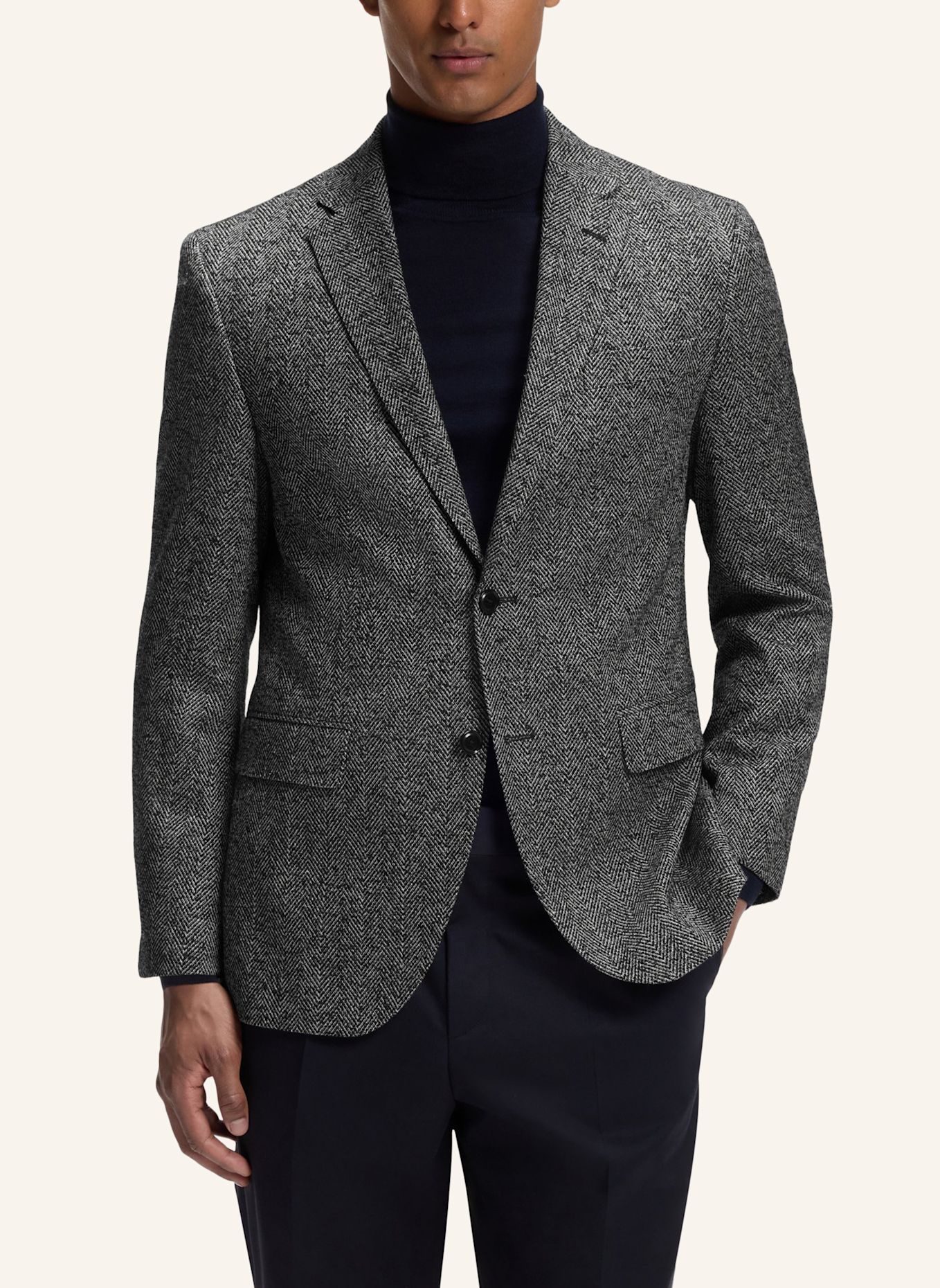BOSS Sakko H-JANSON-ELBOW-214 Regular Fit: SCHWARZ