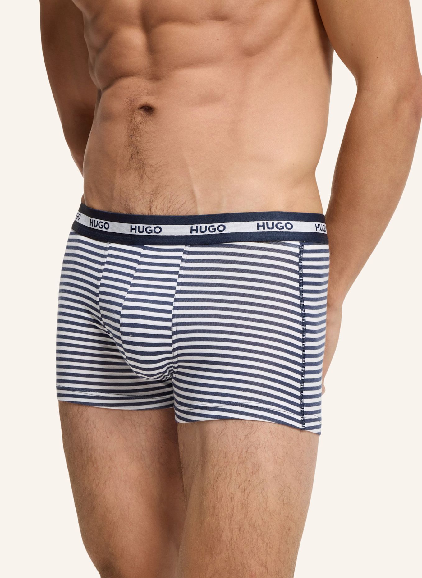HUGO 3Er-Pack Boxershorts TRUNK TR PLANET DES: WEISS