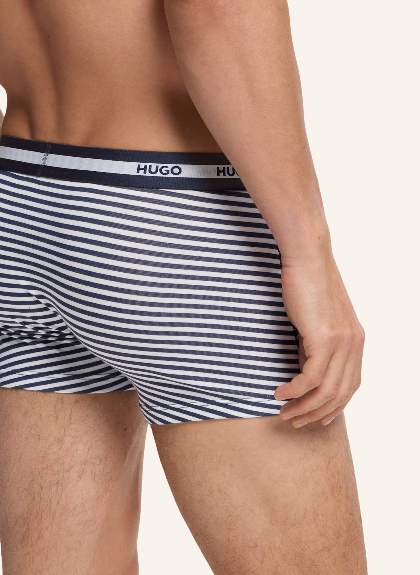 HUGO 3Er-Pack Boxershorts TRUNK TR PLANET DES: WEISS
