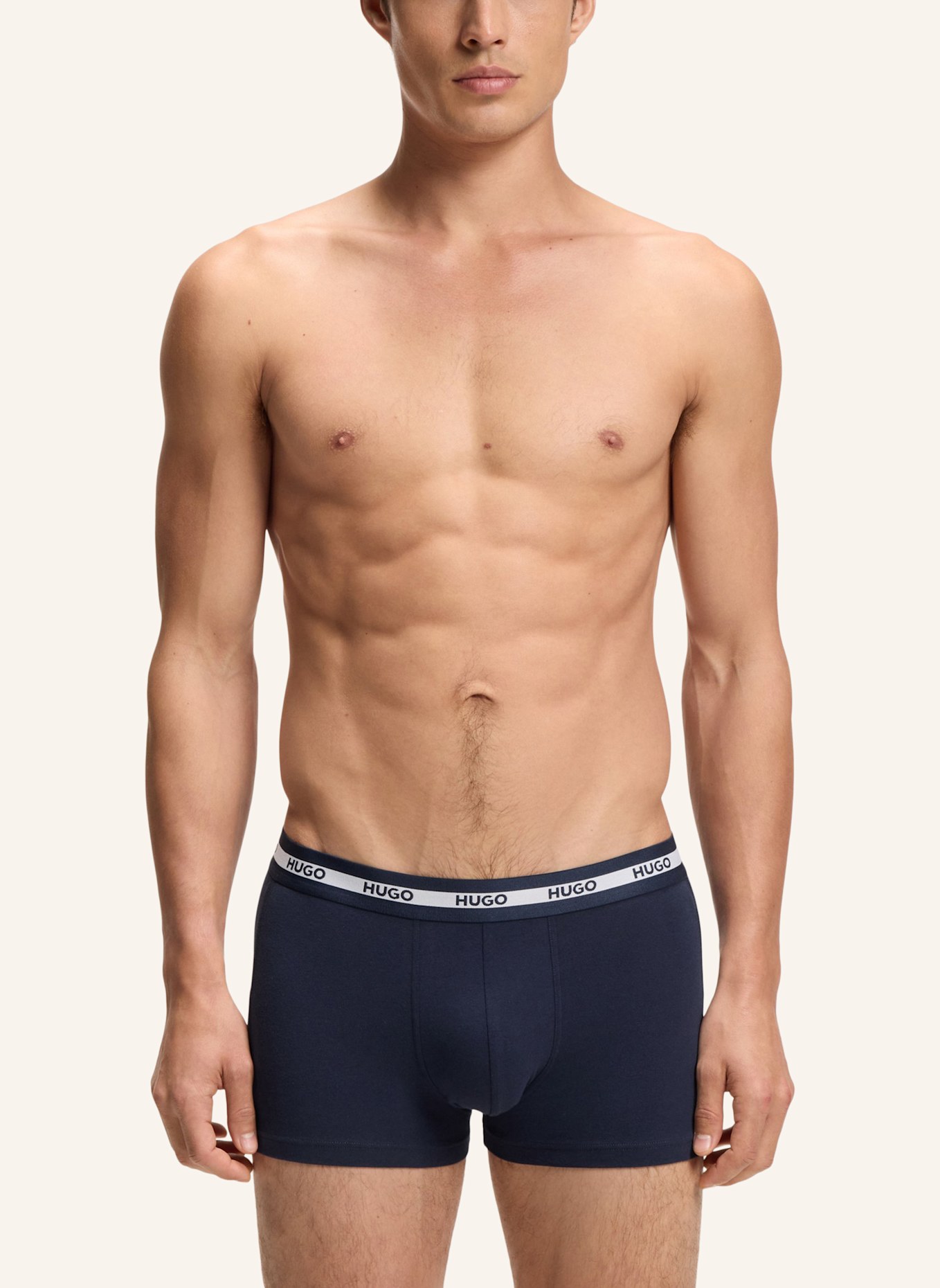 HUGO 3Er-Pack Boxershorts TRUNK TR PLANET DES: WEISS