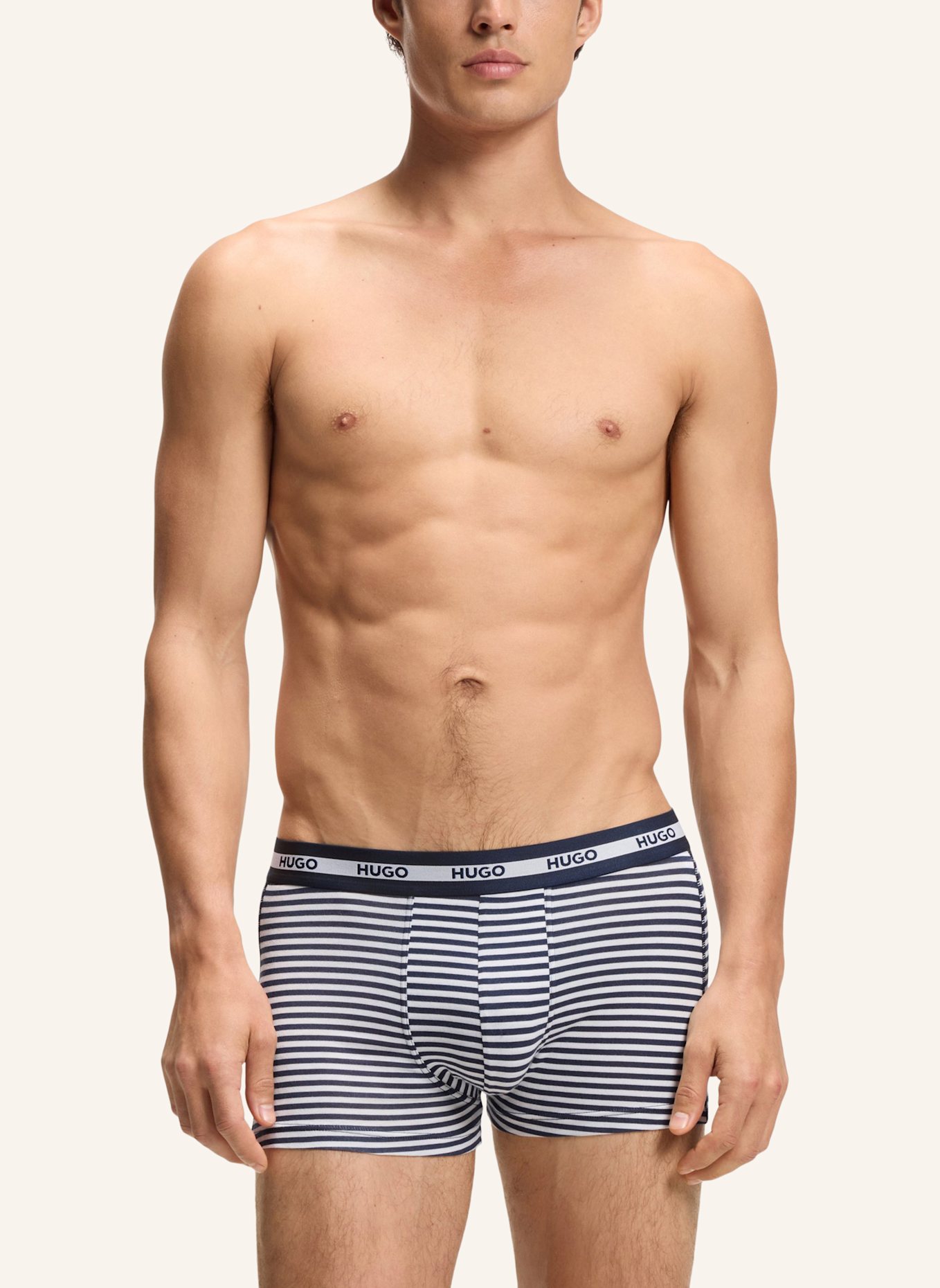 HUGO 3Er-Pack Boxershorts TRUNK TR PLANET DES: WEISS