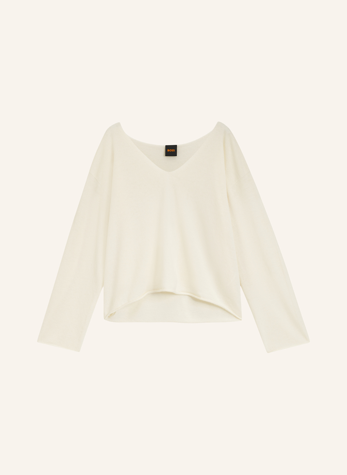 BOSS Pullover C_FAPRANI Relaxed Fit: WEISS