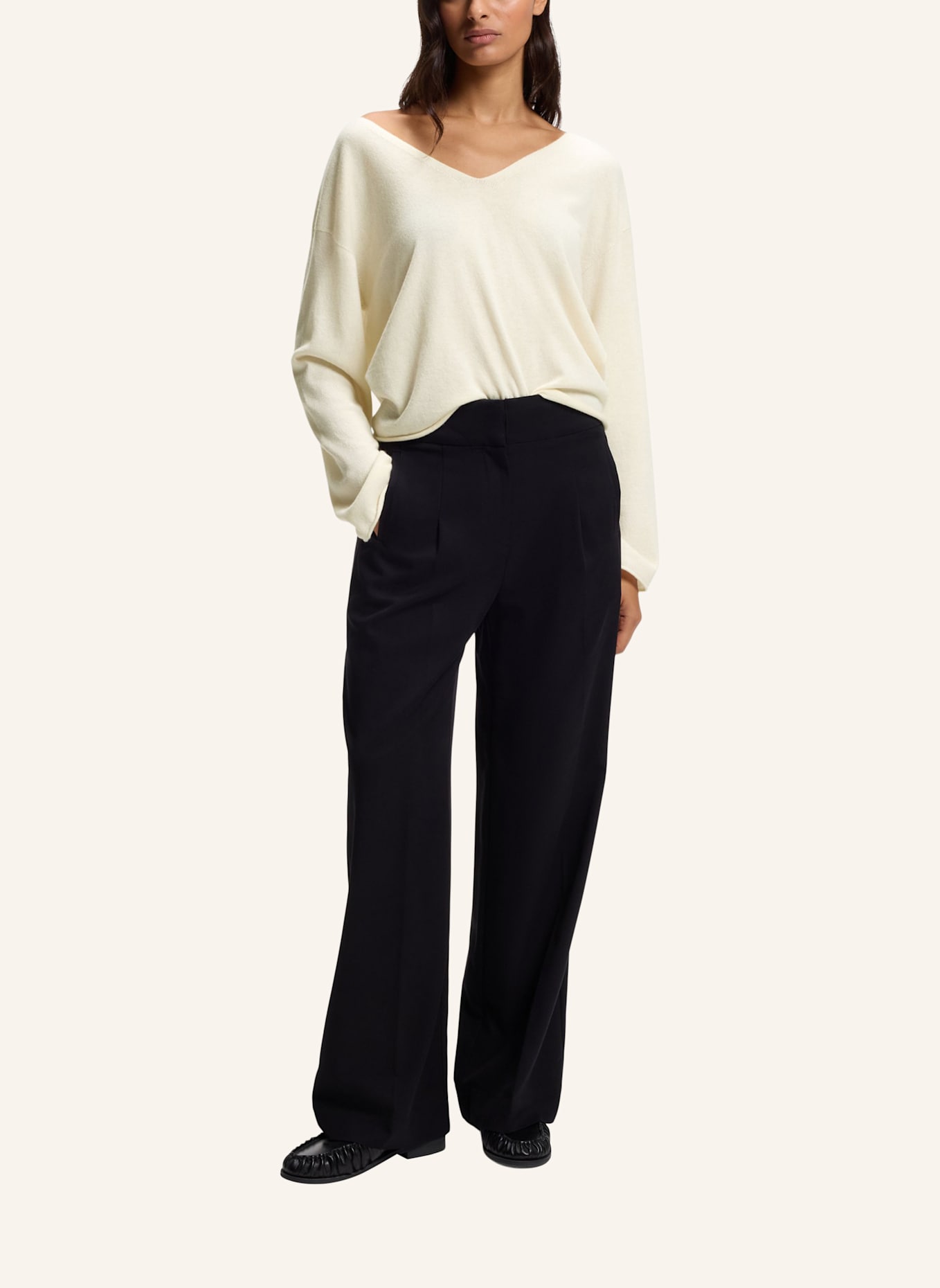 BOSS Pullover C_FAPRANI Relaxed Fit: WEISS