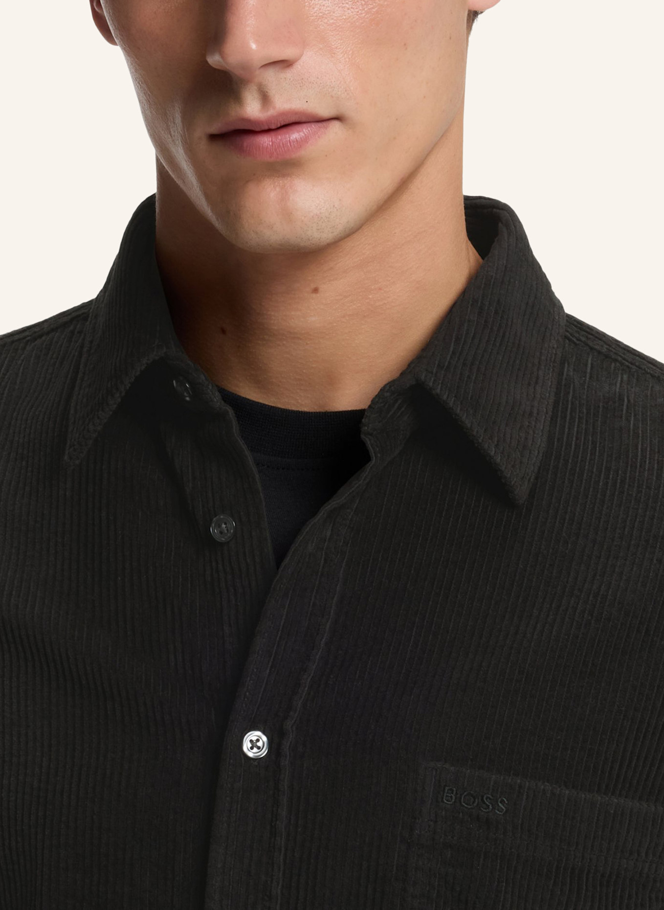 BOSS Hemd RELEGANT_6_M Regular Fit: SCHWARZ