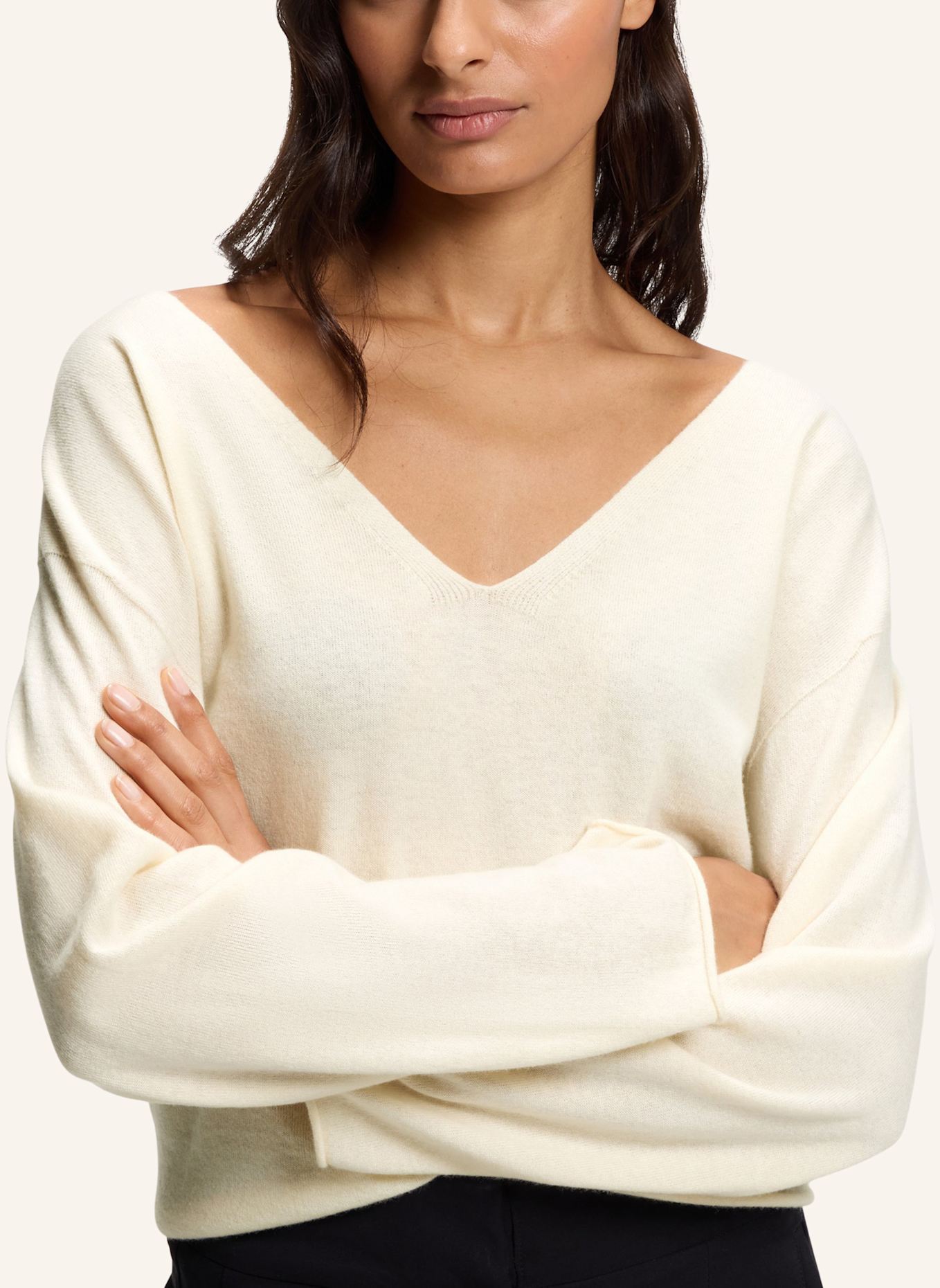 BOSS Pullover C_FAPRANI Relaxed Fit: WEISS