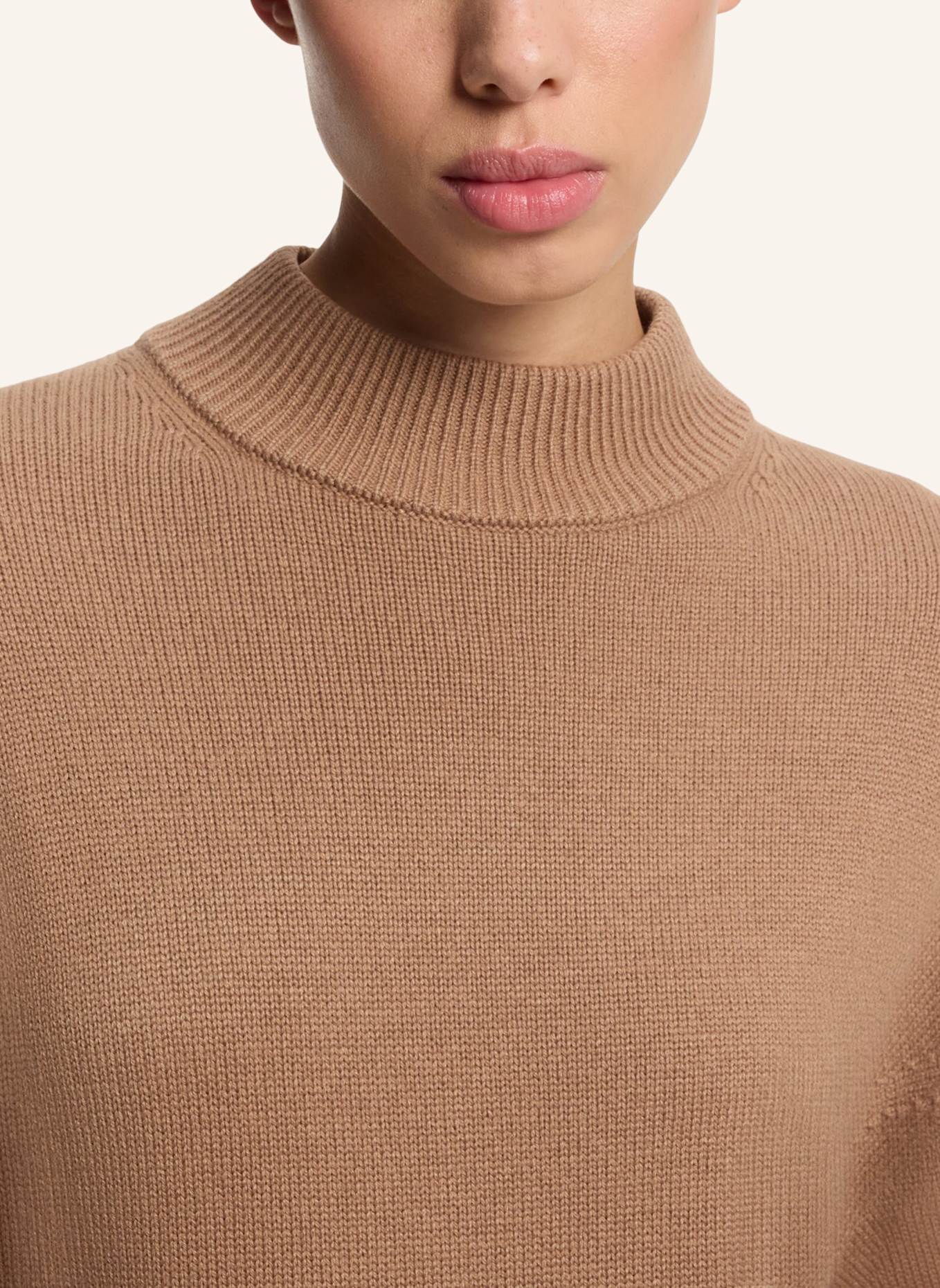 HUGO Pullover SORELLENIO Relaxed Fit: BRAUN