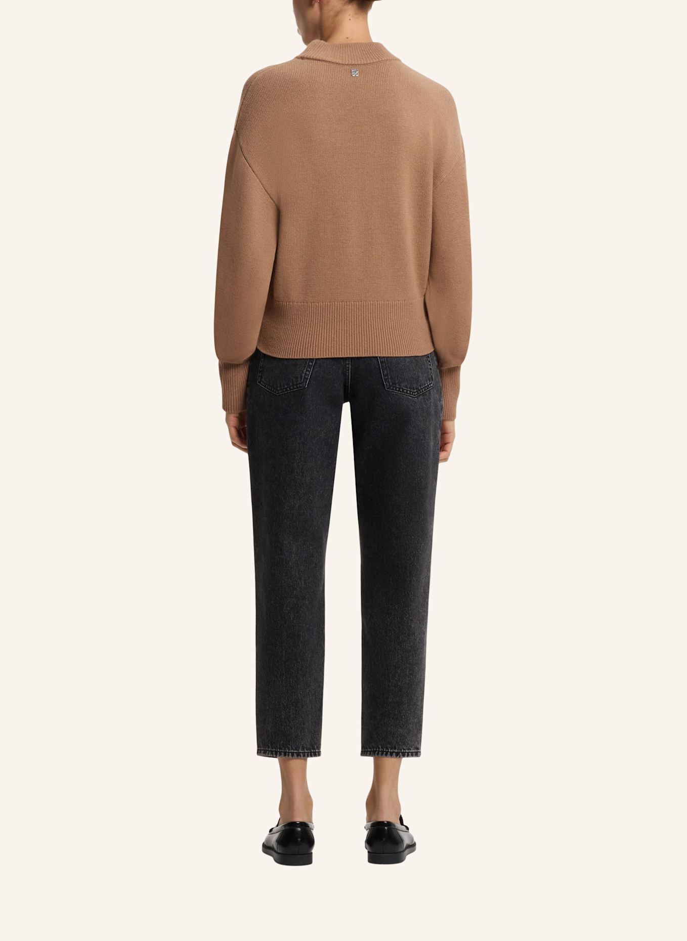 HUGO Pullover SORELLENIO Relaxed Fit: BRAUN