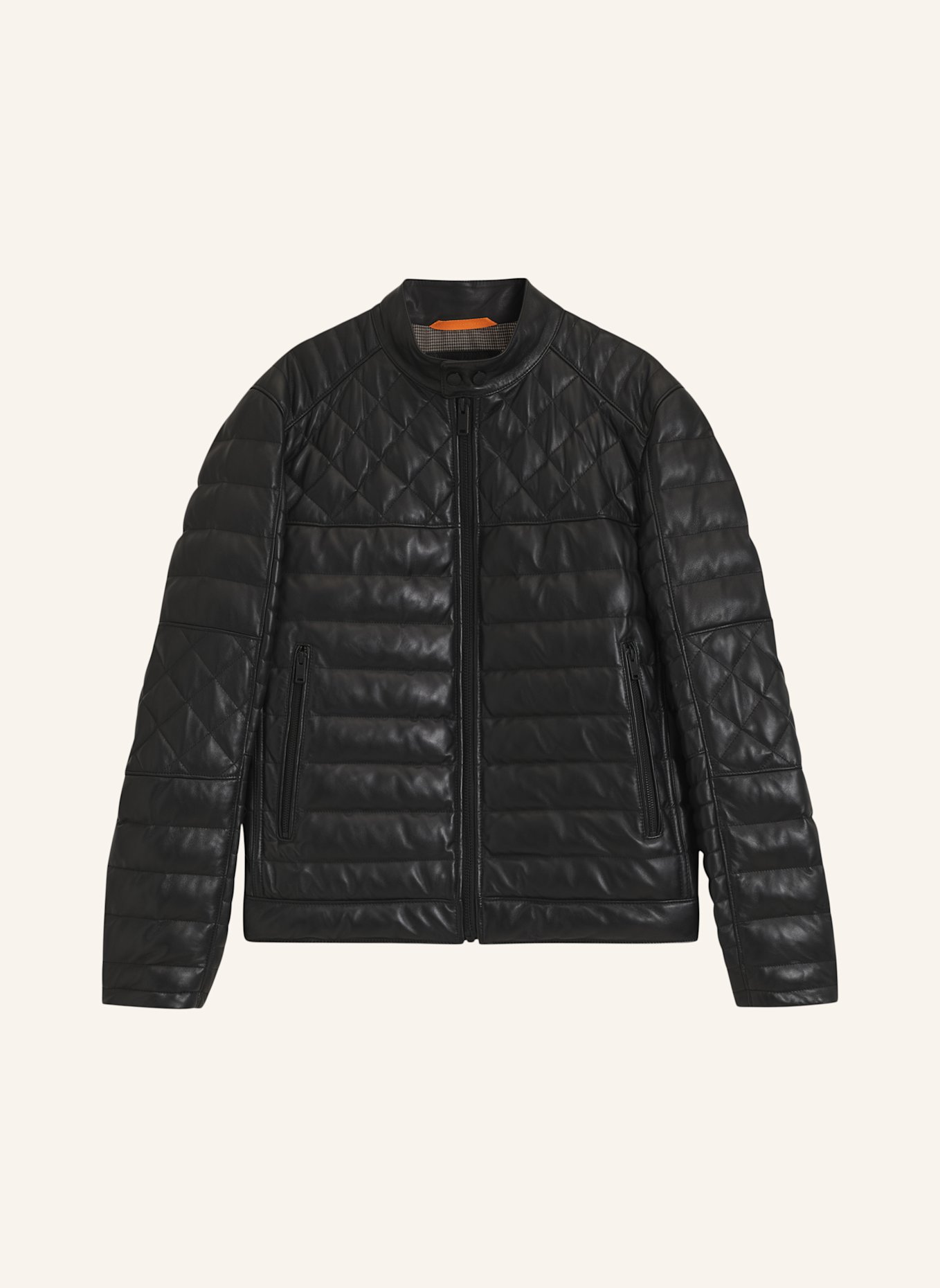 BOSS Lederjacke JONN2_IN: SCHWARZ