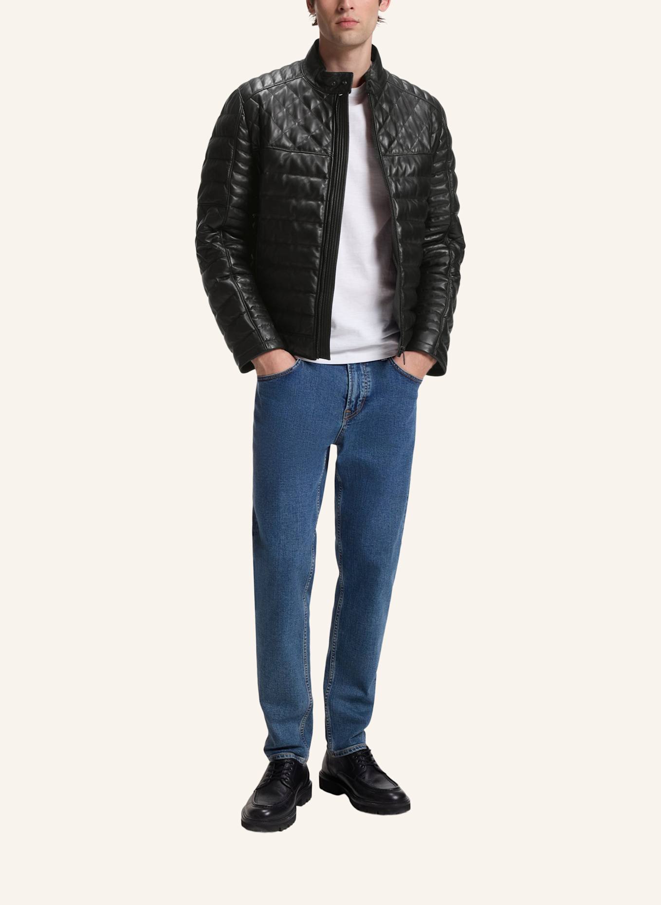 BOSS Lederjacke JONN2_IN: SCHWARZ