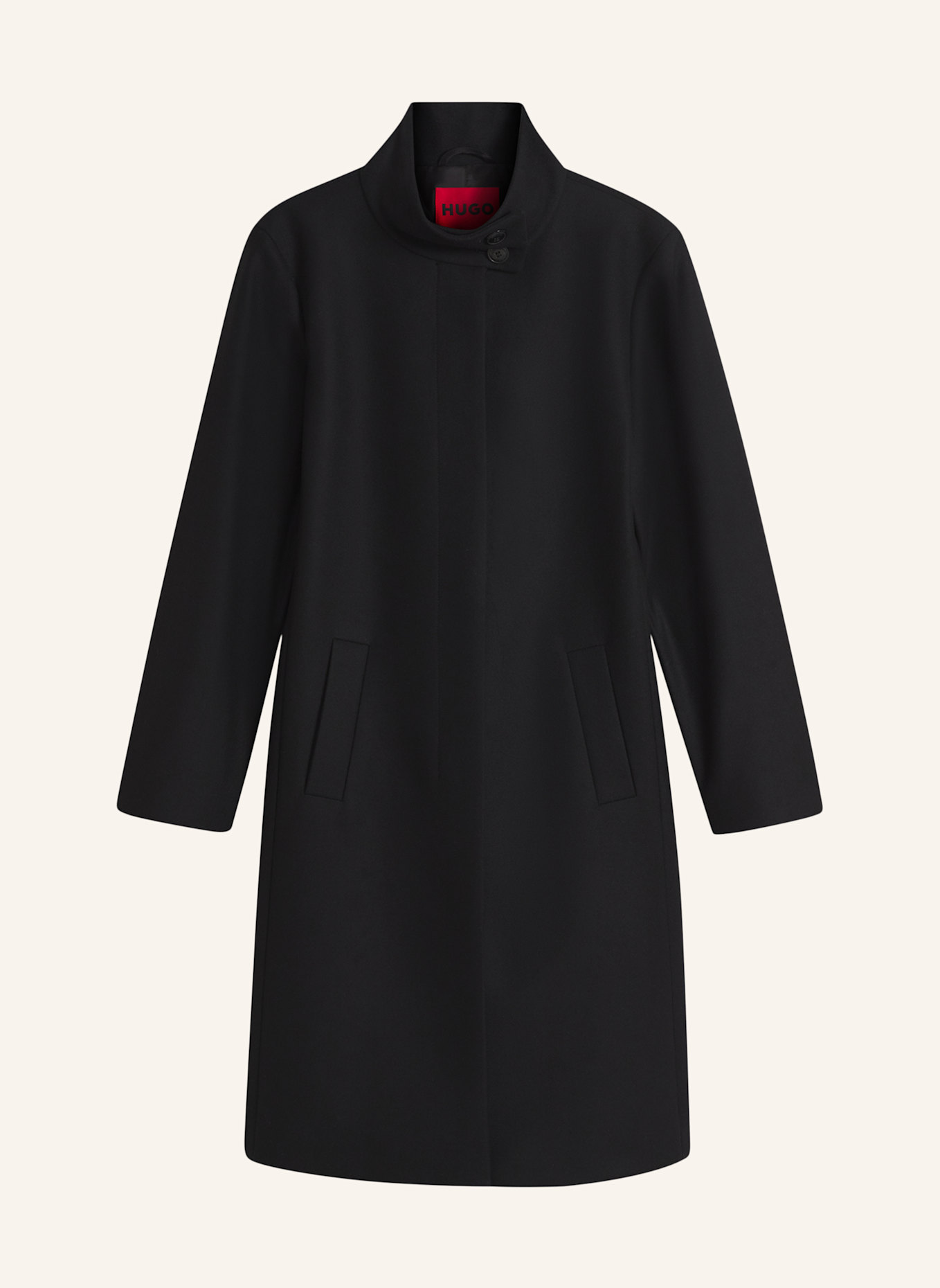 HUGO Mantel MUGO Regular Fit: SCHWARZ