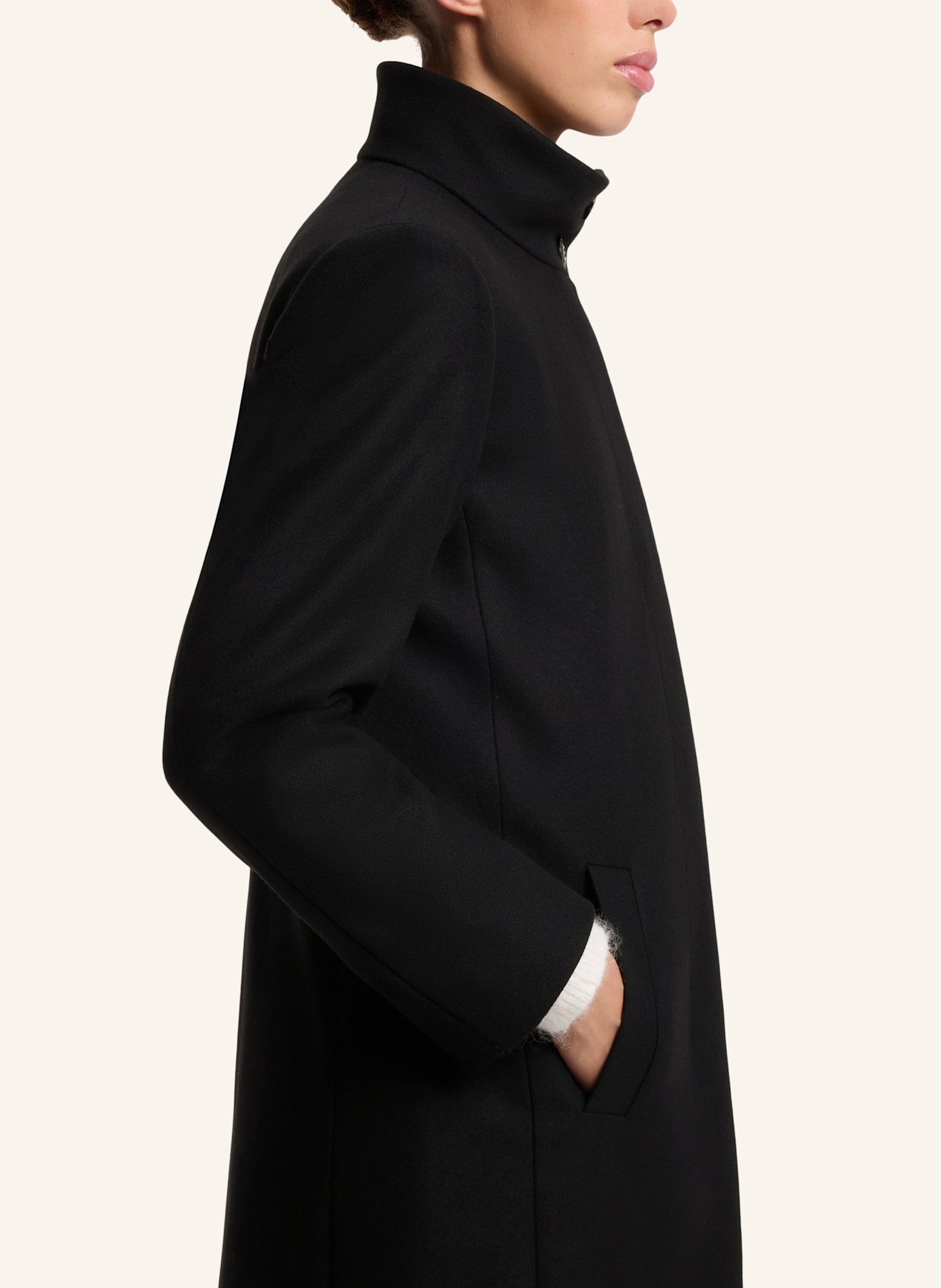 HUGO Mantel MUGO Regular Fit: SCHWARZ