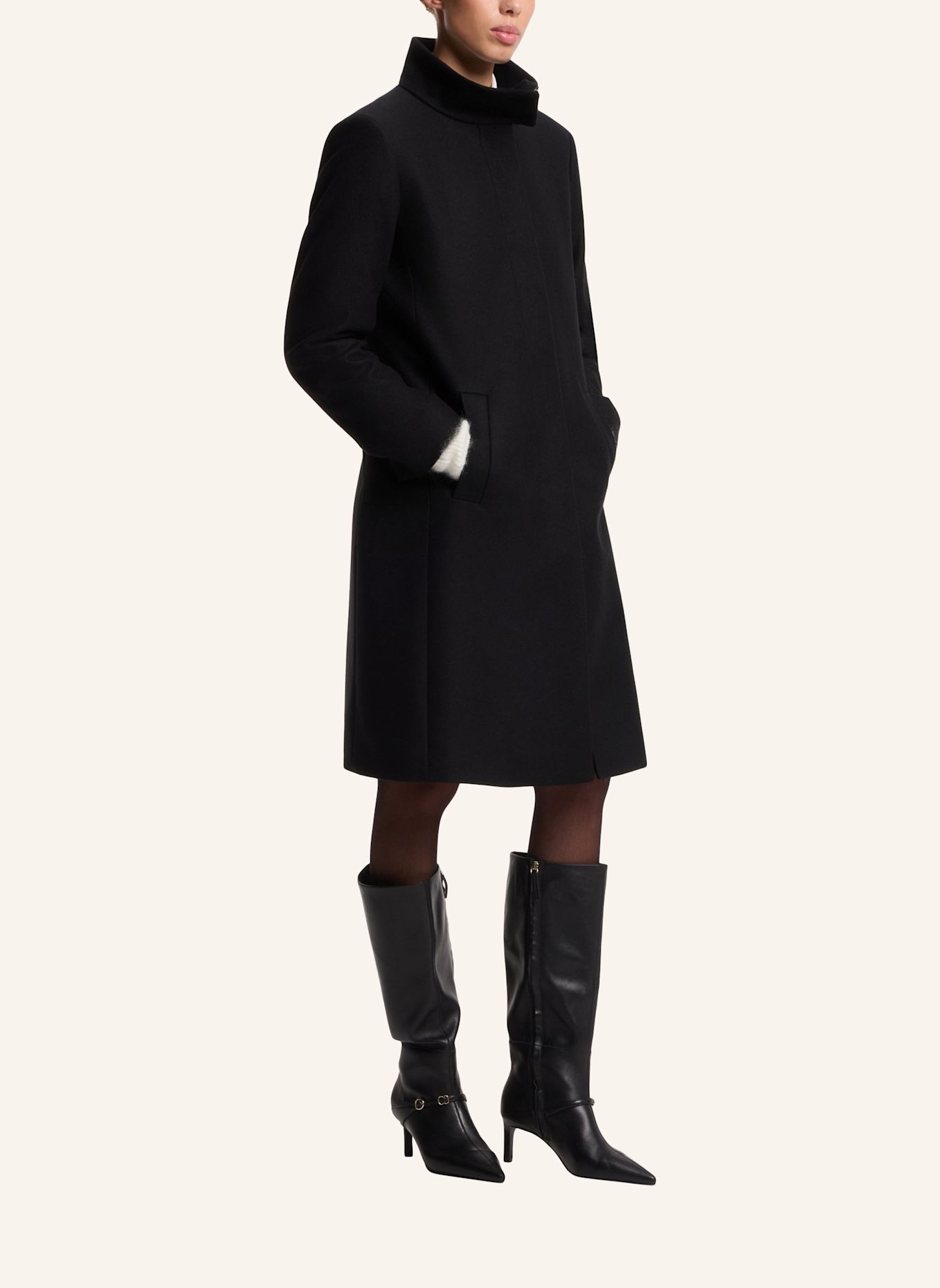 HUGO Mantel MUGO Regular Fit: SCHWARZ