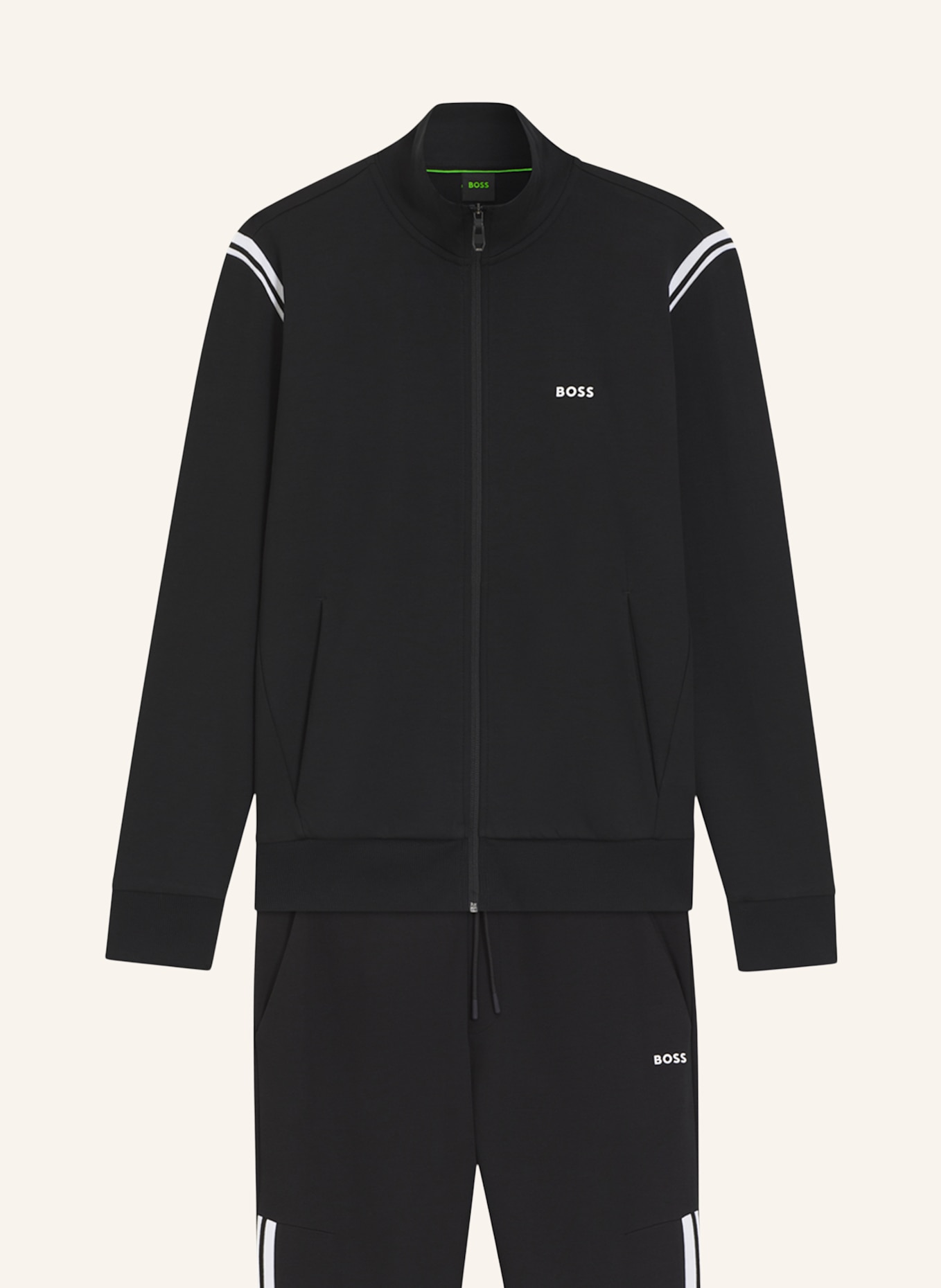 BOSS Sweatshirt TRACKSUIT SET Regular Fit: SCHWARZ