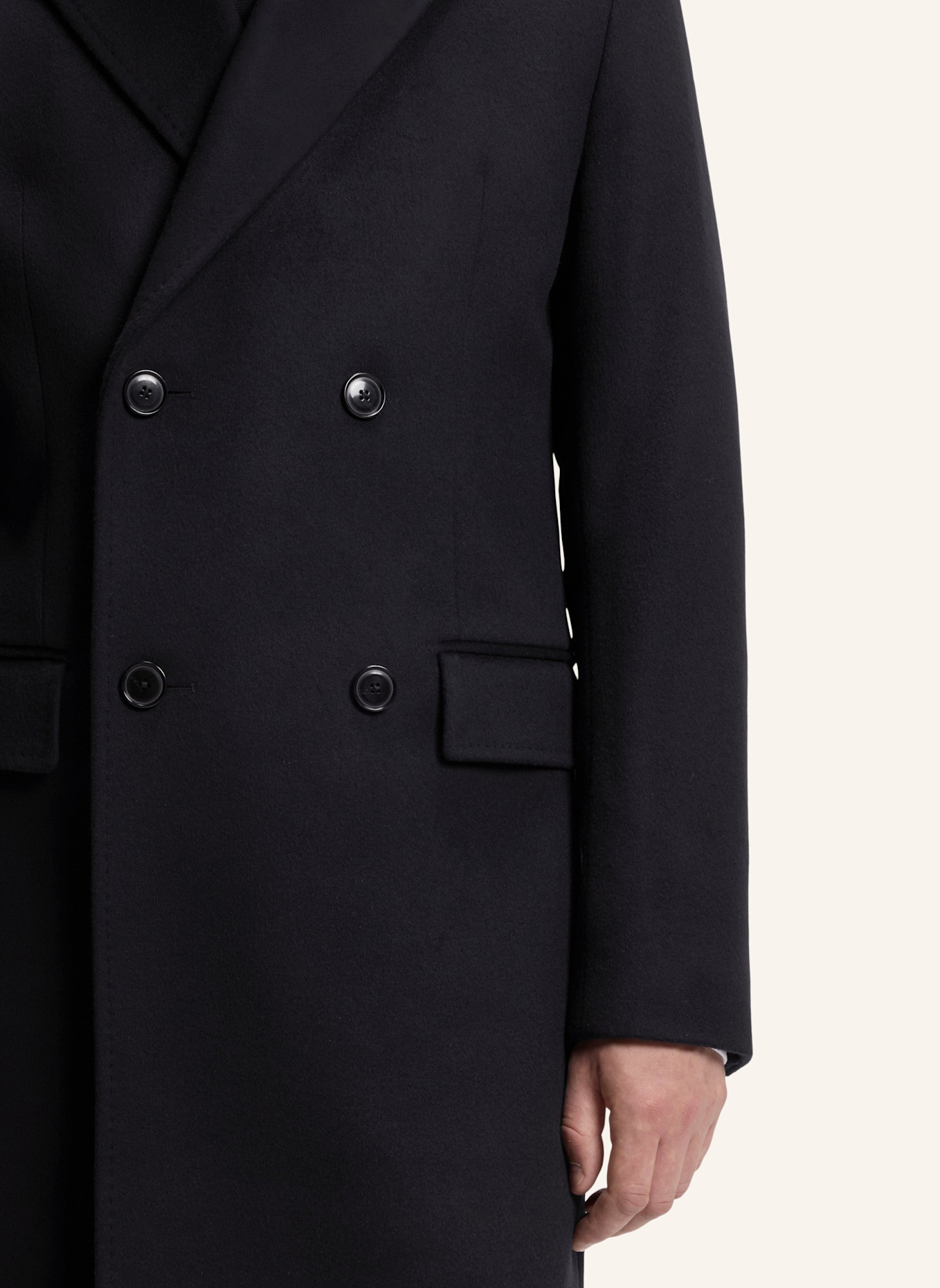 BOSS Mantel H-HYDE-DB-PEAK-234 Slim Fit: DUNKELBLAU