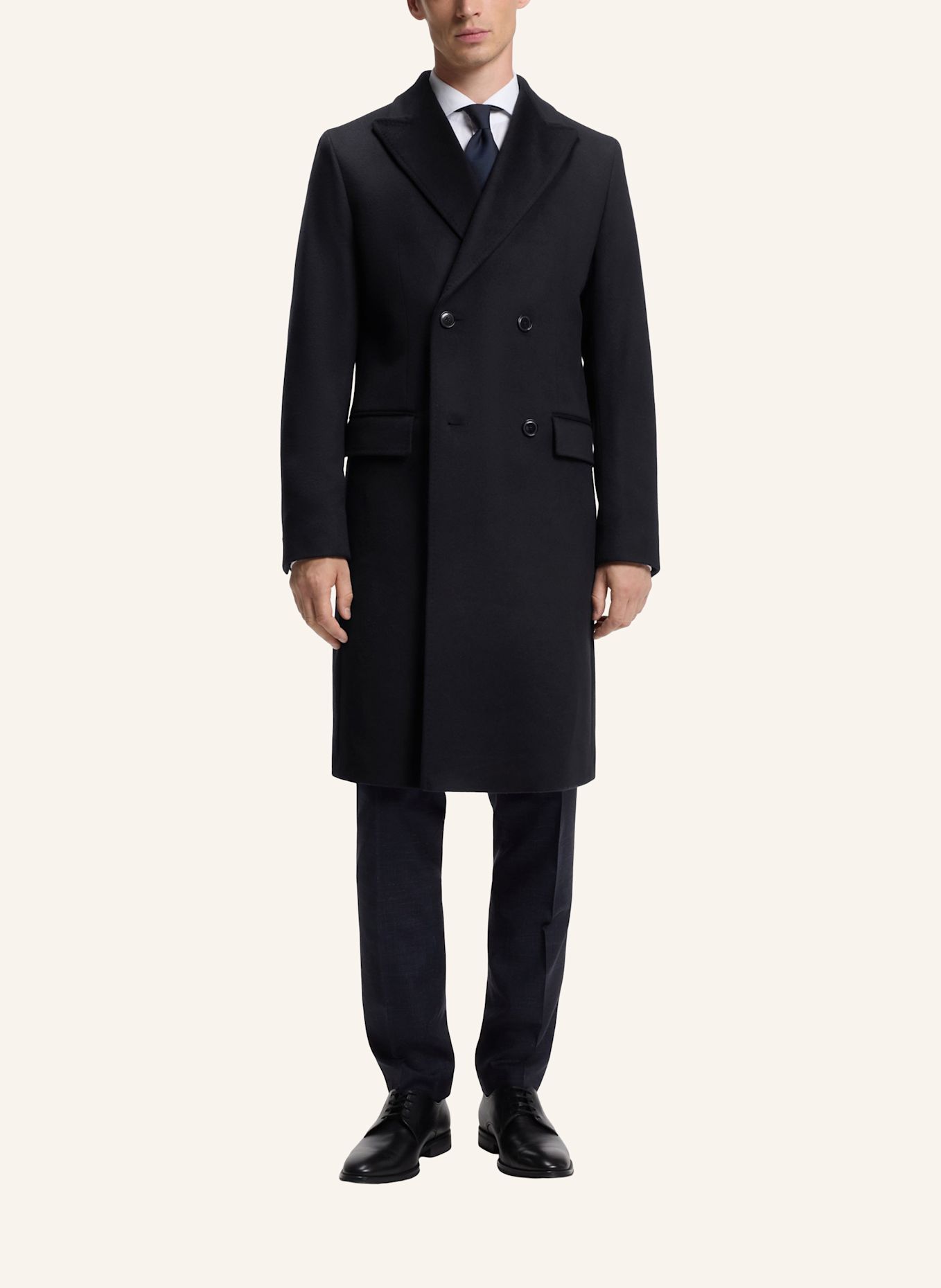BOSS Mantel H-HYDE-DB-PEAK-234 Slim Fit: DUNKELBLAU