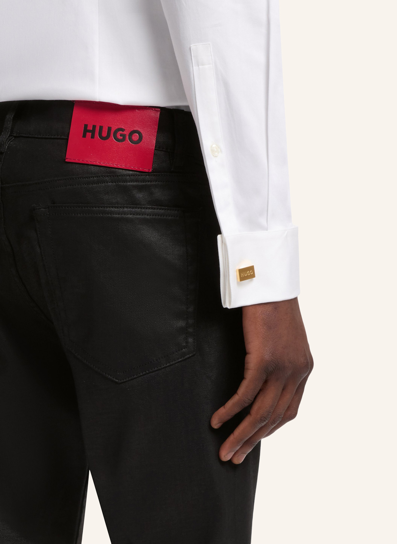 HUGO Jeans HUGO 708 Slim Fit: SCHWARZ