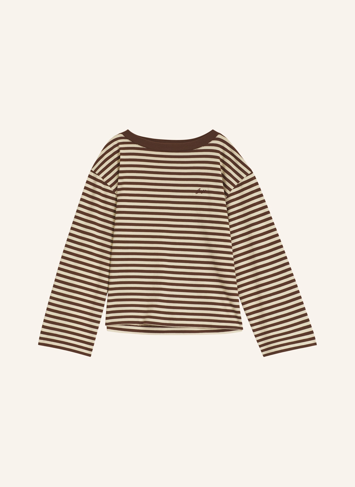 BOSS Top C_EWA_STRIPE Relaxed Fit: SCHWARZ