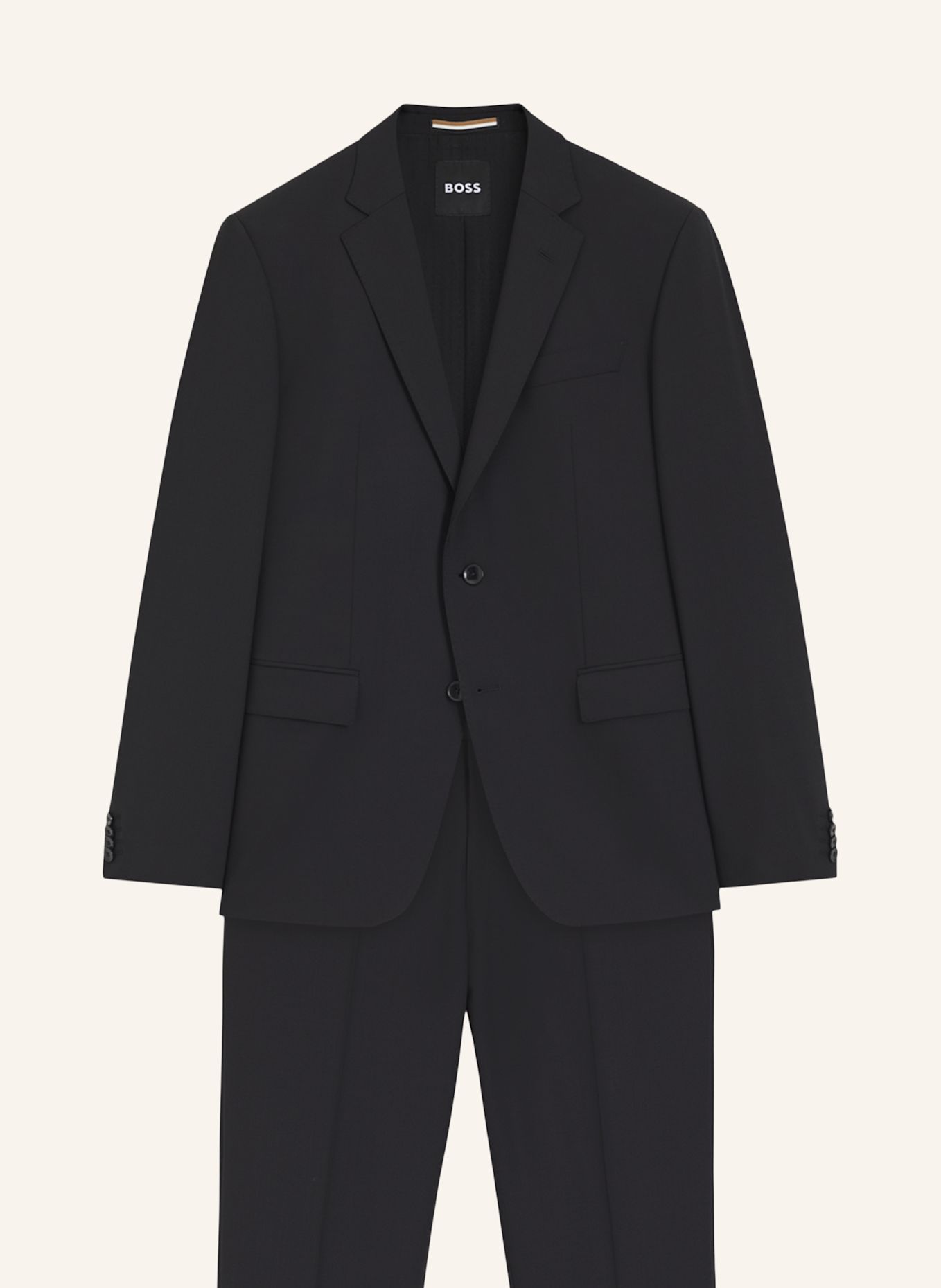 BOSS Anzug H-HUGE-2PCS-224 Slim Fit: SCHWARZ