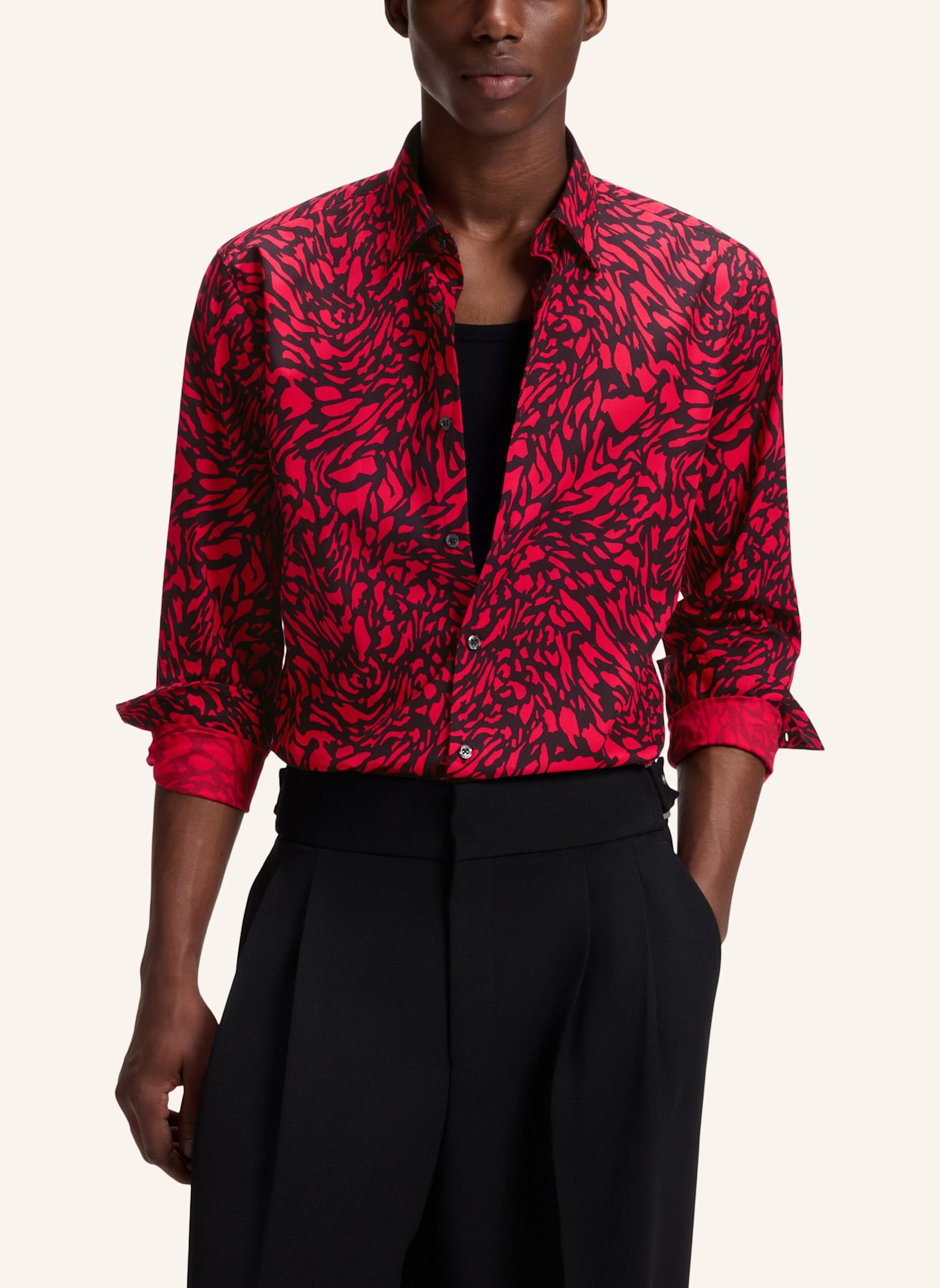 HUGO Hemd ERMO Slim Fit: PINK