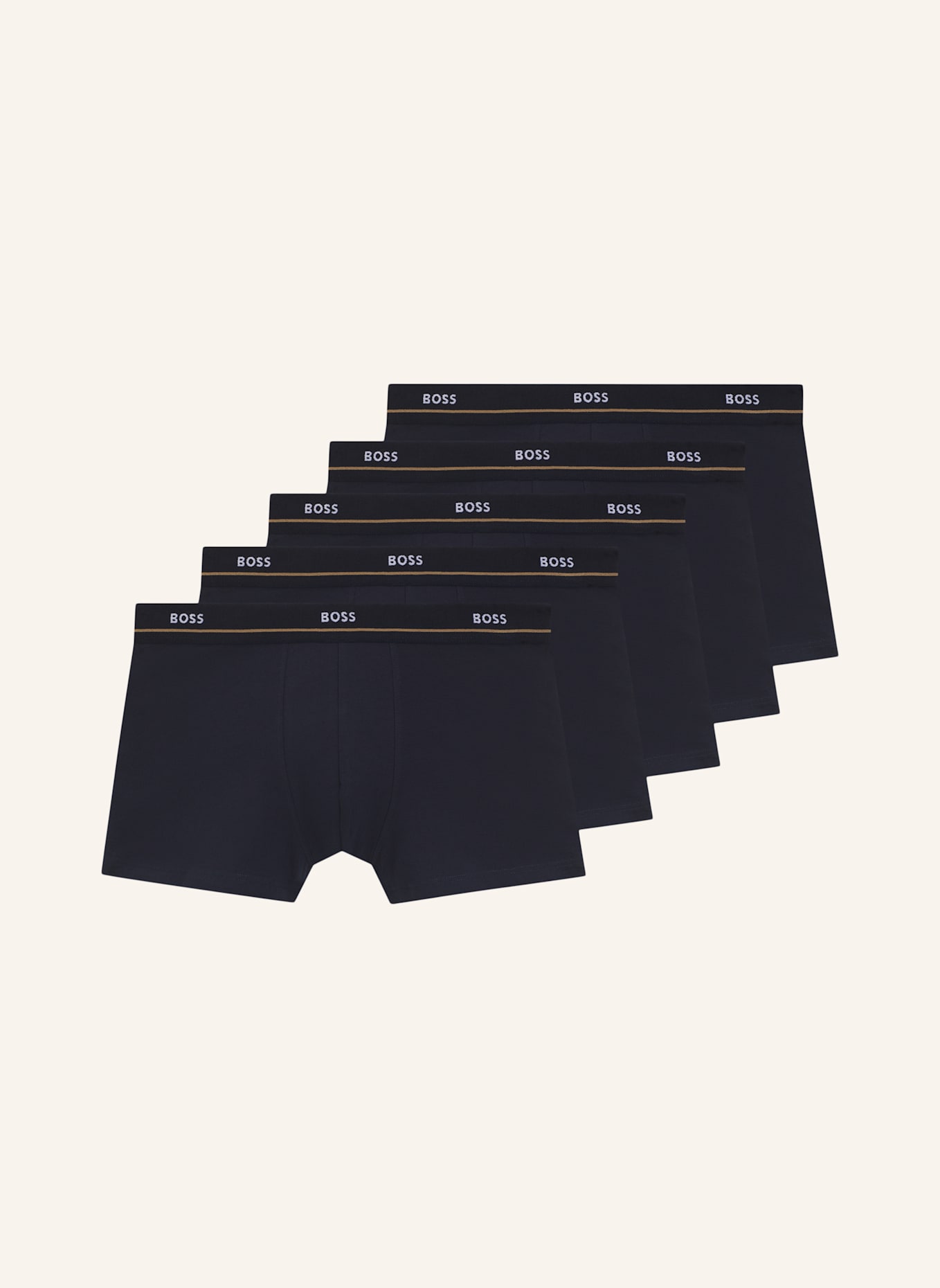 BOSS Boxer Short TRUNK 5P ESSENTIAL: DUNKELBLAU