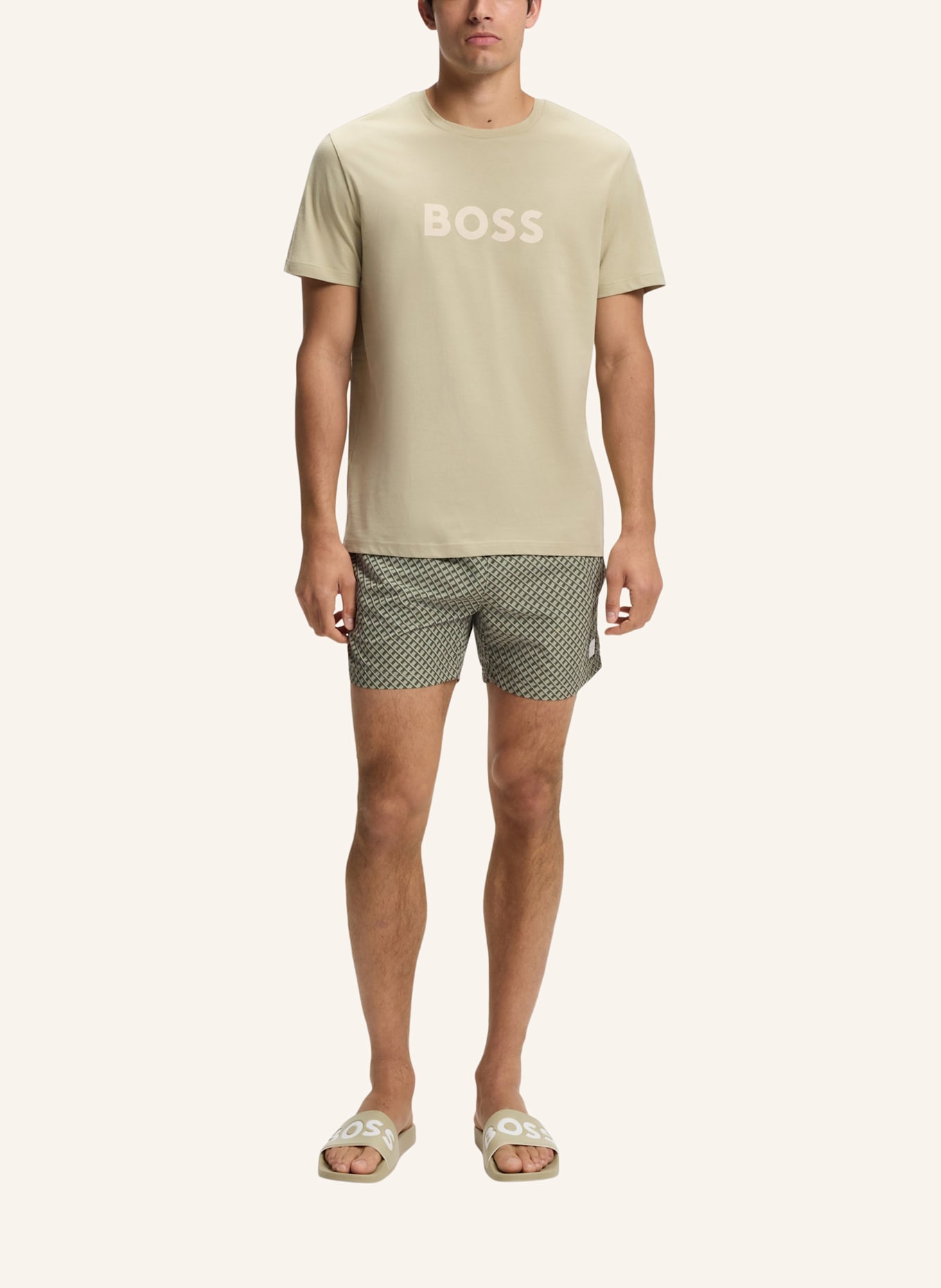 BOSS Sandalen ARYEH_SLID_NPVLG: KHAKI